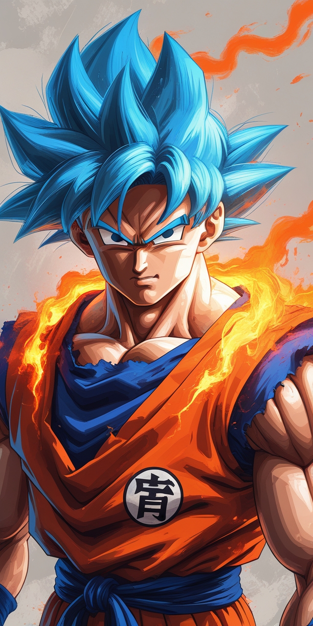 Goku intense Wallpaper 4k