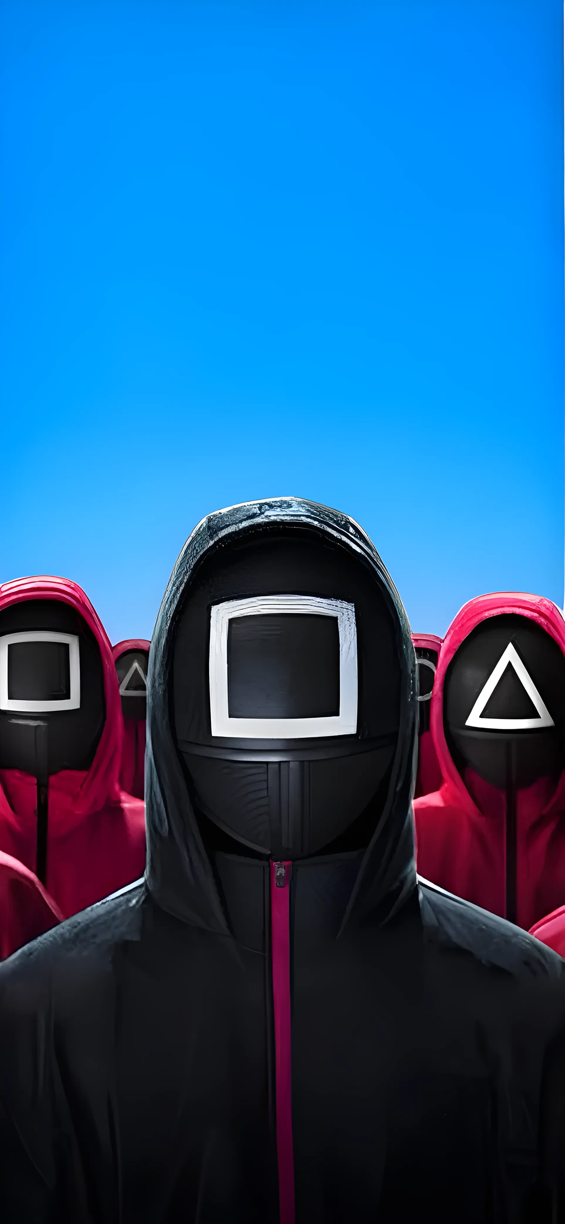 Squid Game Masked Men Wallpaper