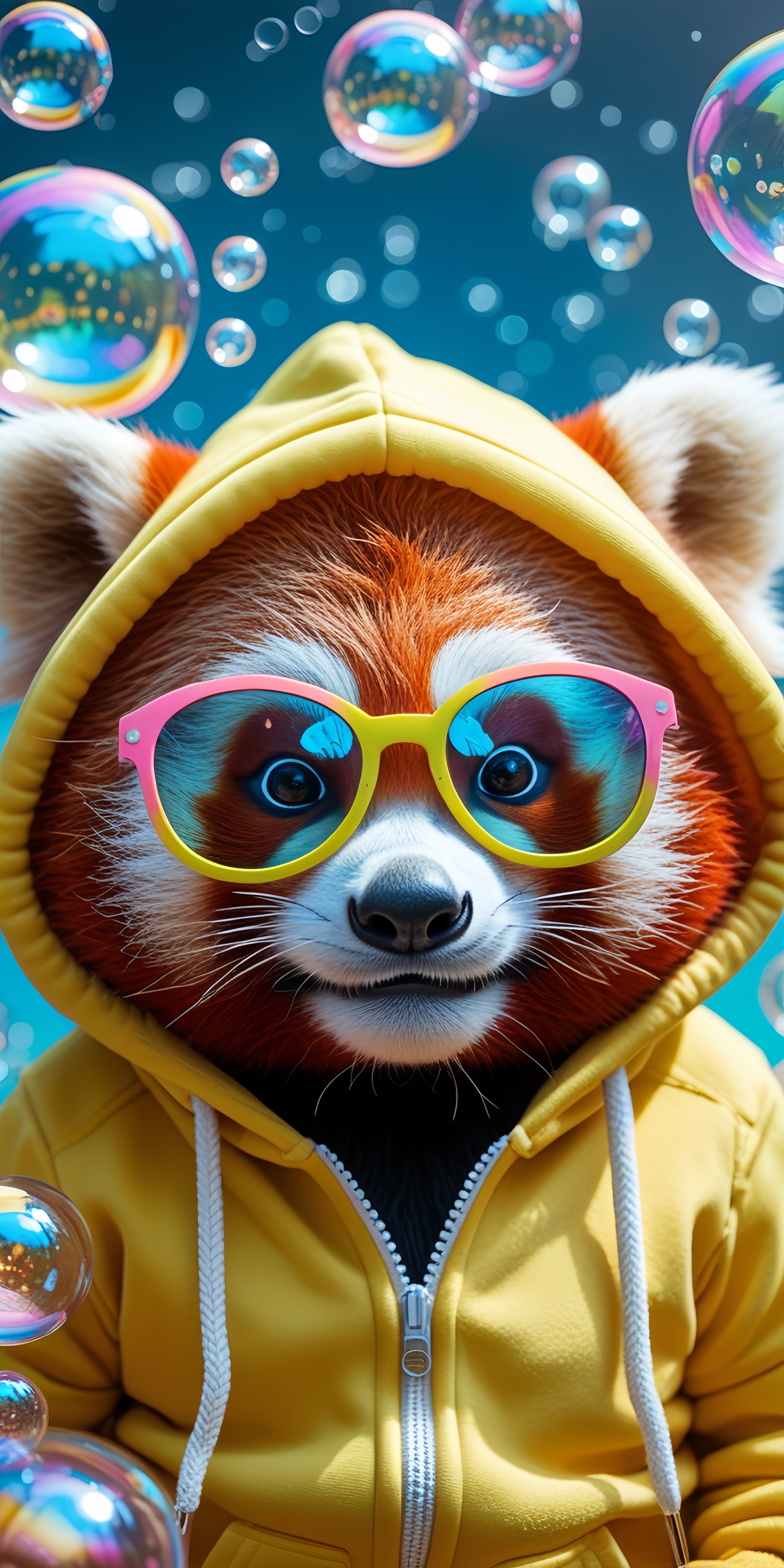 Fluffy Red Panda wallpaper