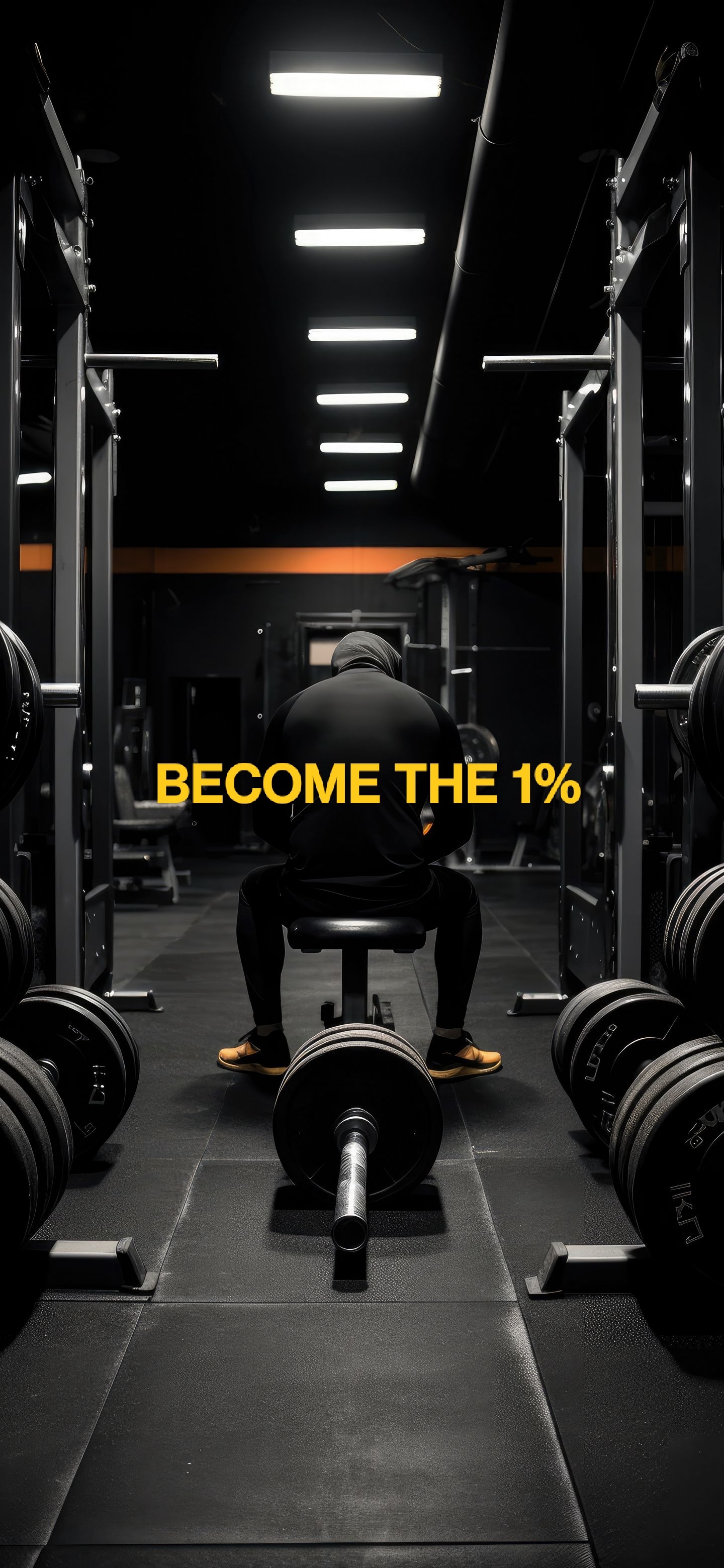 BECOME THE 1% Gym Wallpaper