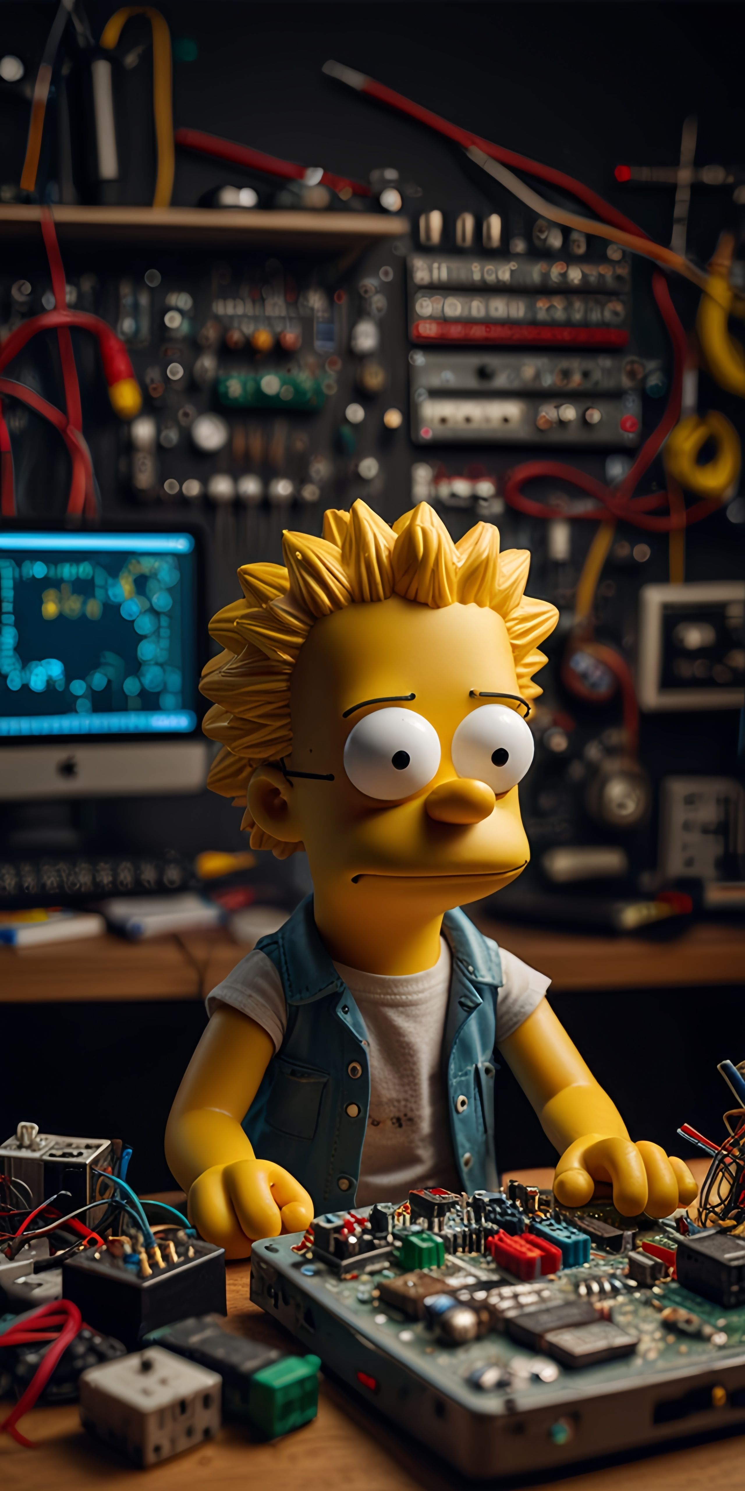Bart Simpson Tech Wallpaper