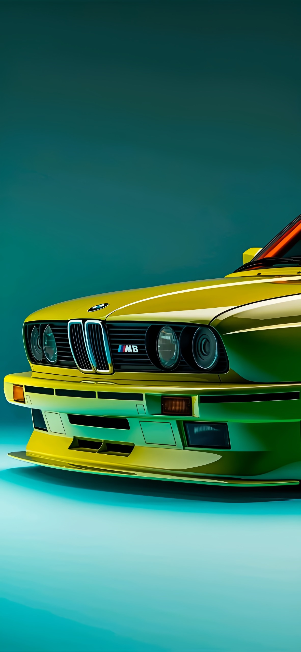 Yellow BMW E30 M3 Wallpaper