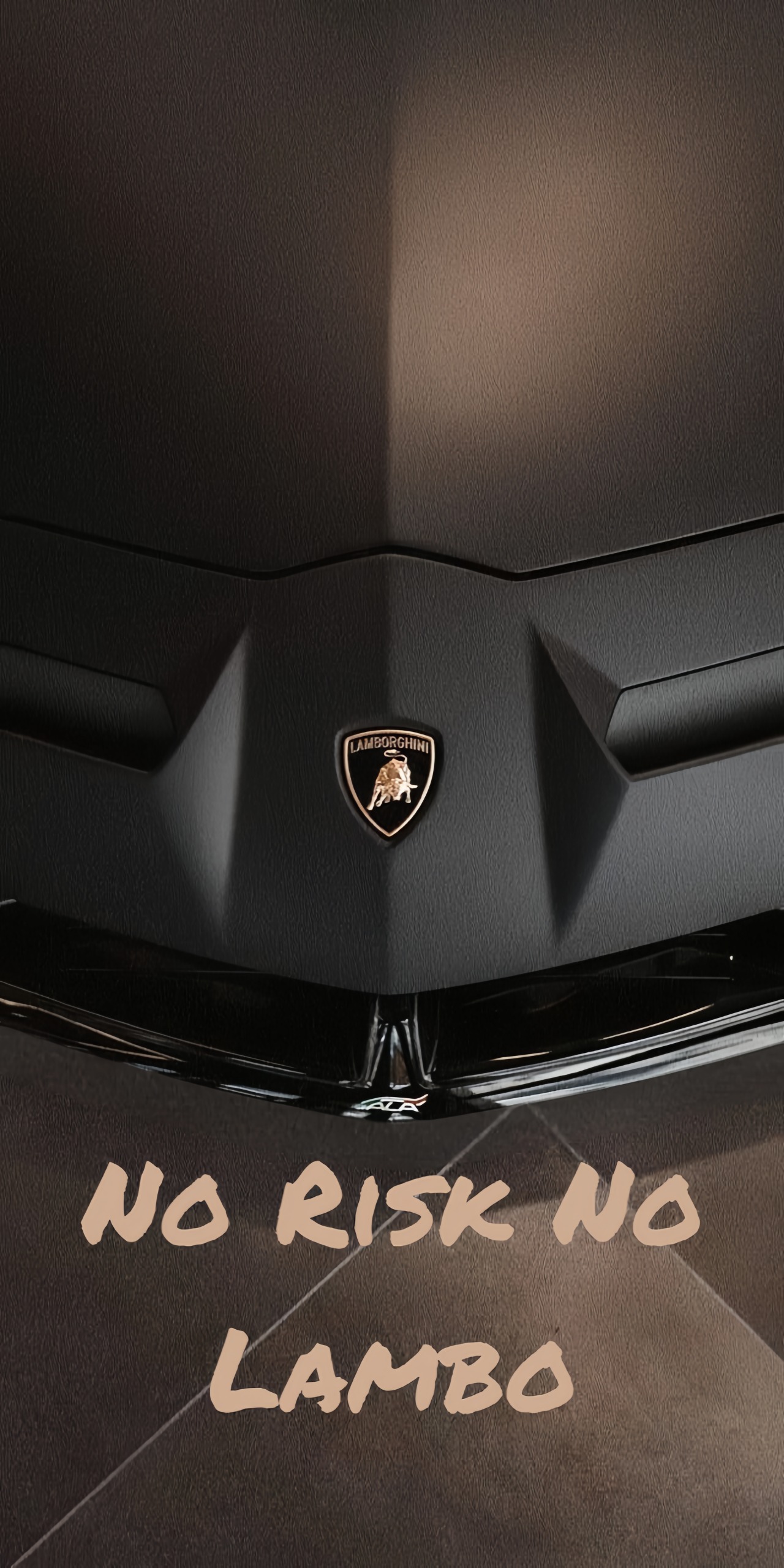 NO RISK NO LAMBO Wallpaper