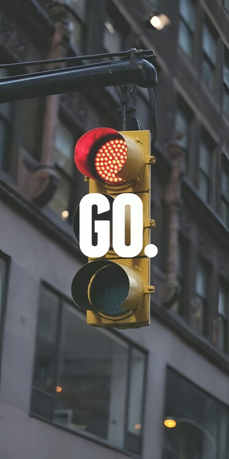 "GO" Traffic Light Wallpaper