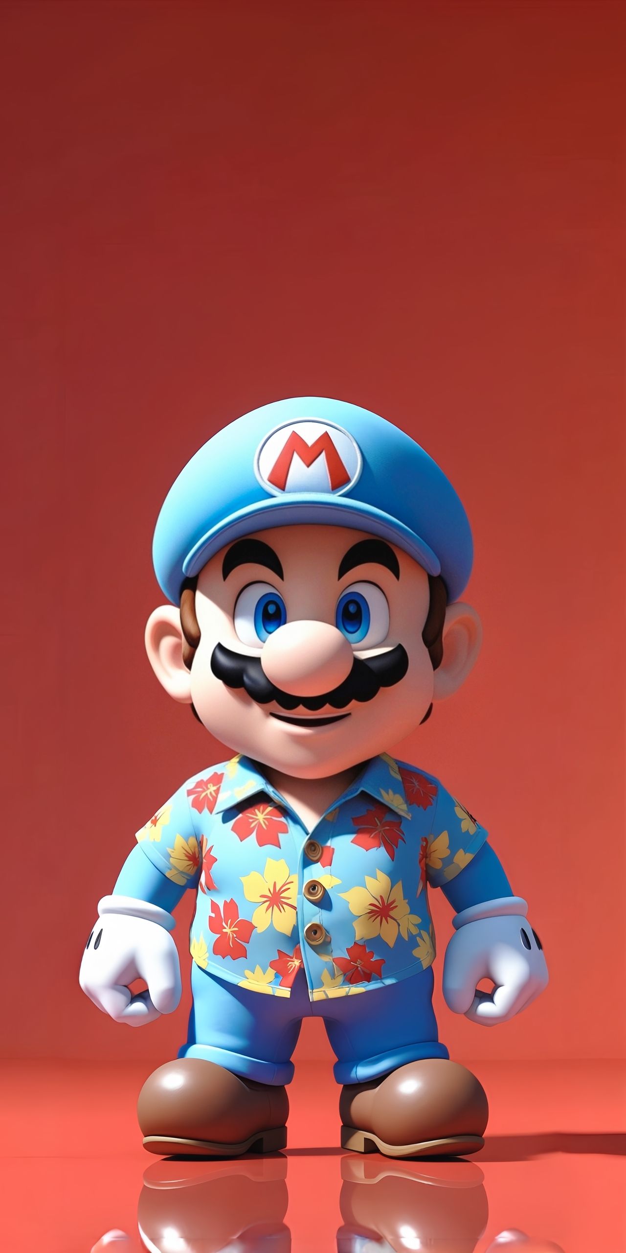 Mario in Hawaiian Shirt Wallpaper
