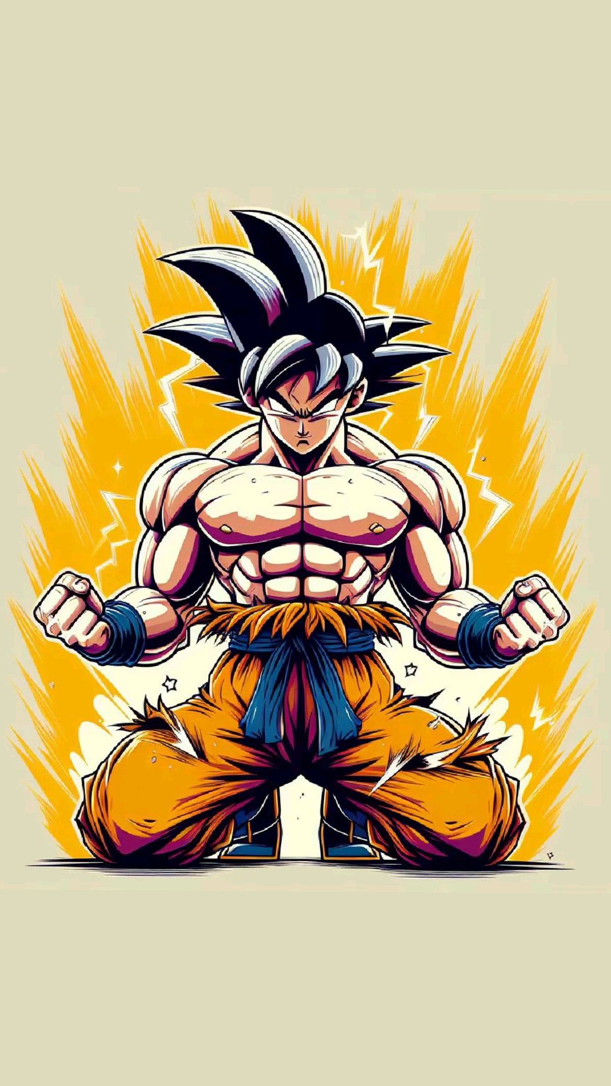 Minimalist Goku wallpaper