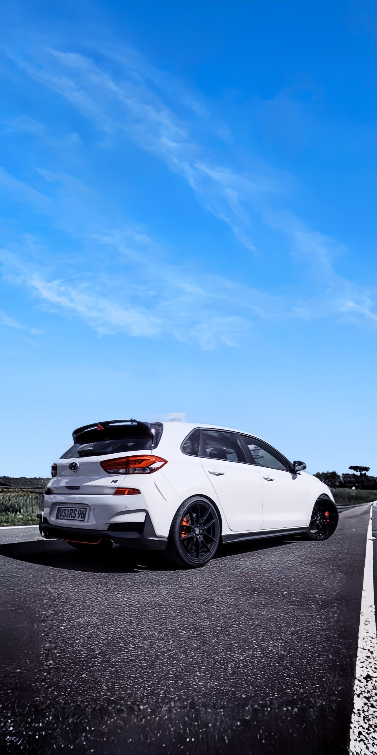 Epic Hyundai Elantra N Rear View Wallpaper