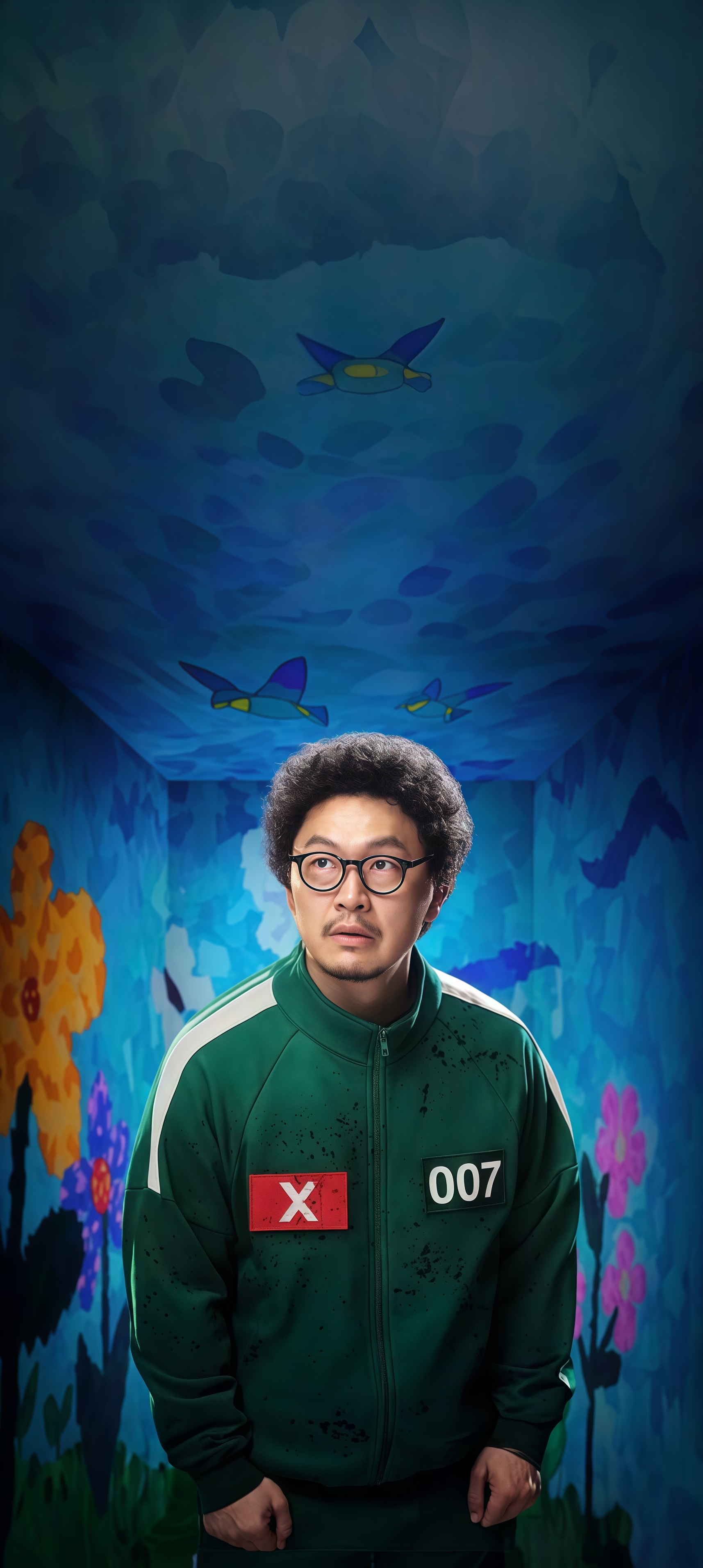 Park Yong-sik (Player 007) Squid Game Wallpaper