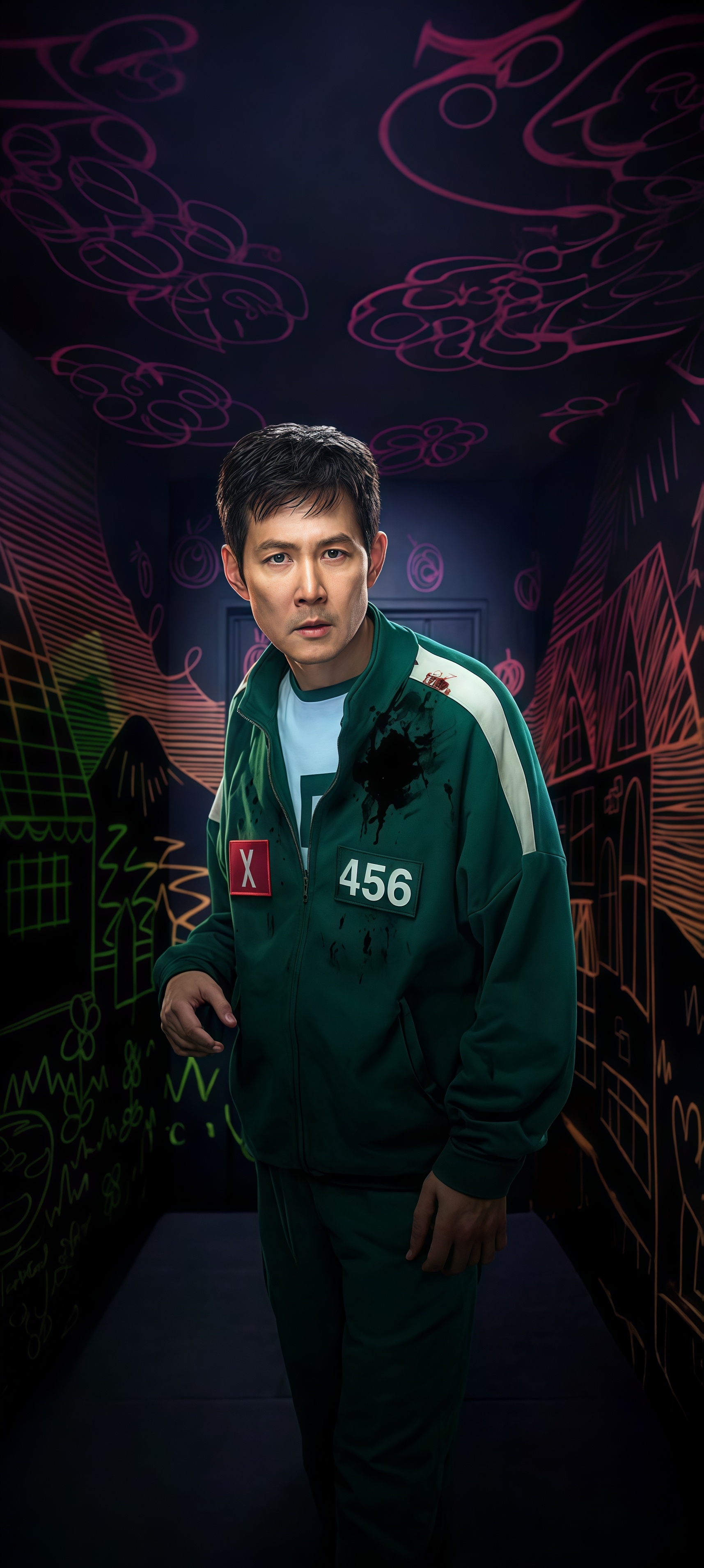 Seong Gi-hun (Player 456) Squid Game Wallpaper