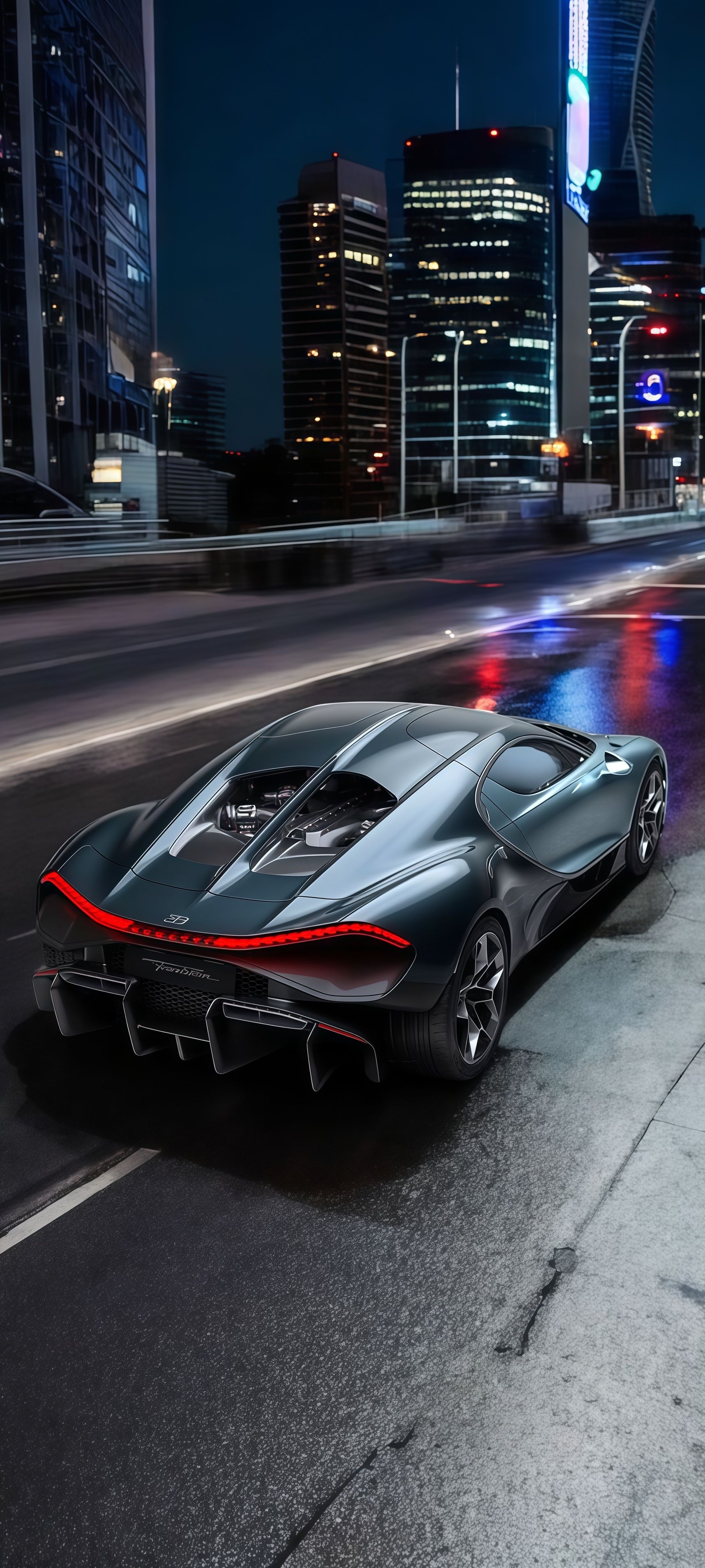 Bugatti Tourbillon Rear View Wallpaper