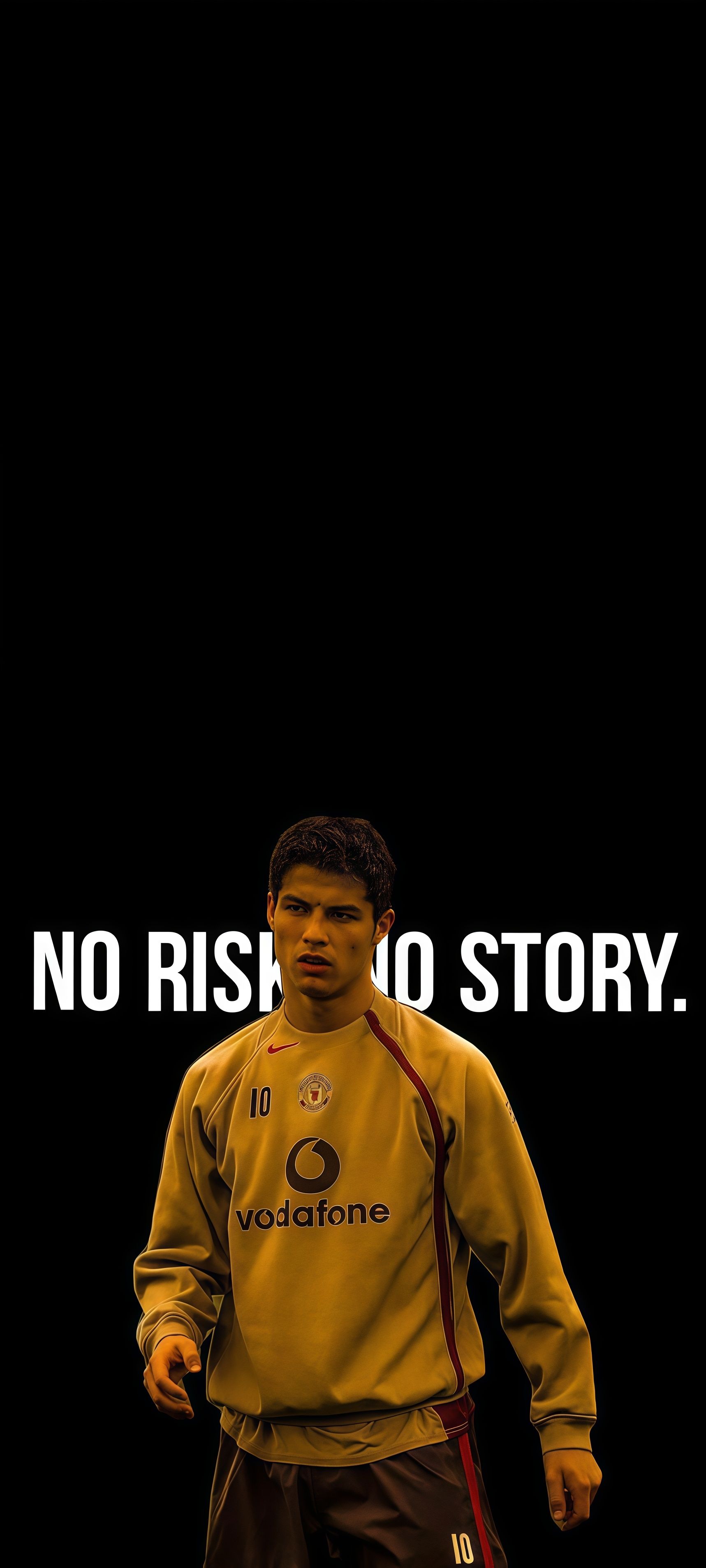 Cristiano Ronaldo No Risk No Story Wallpaper
