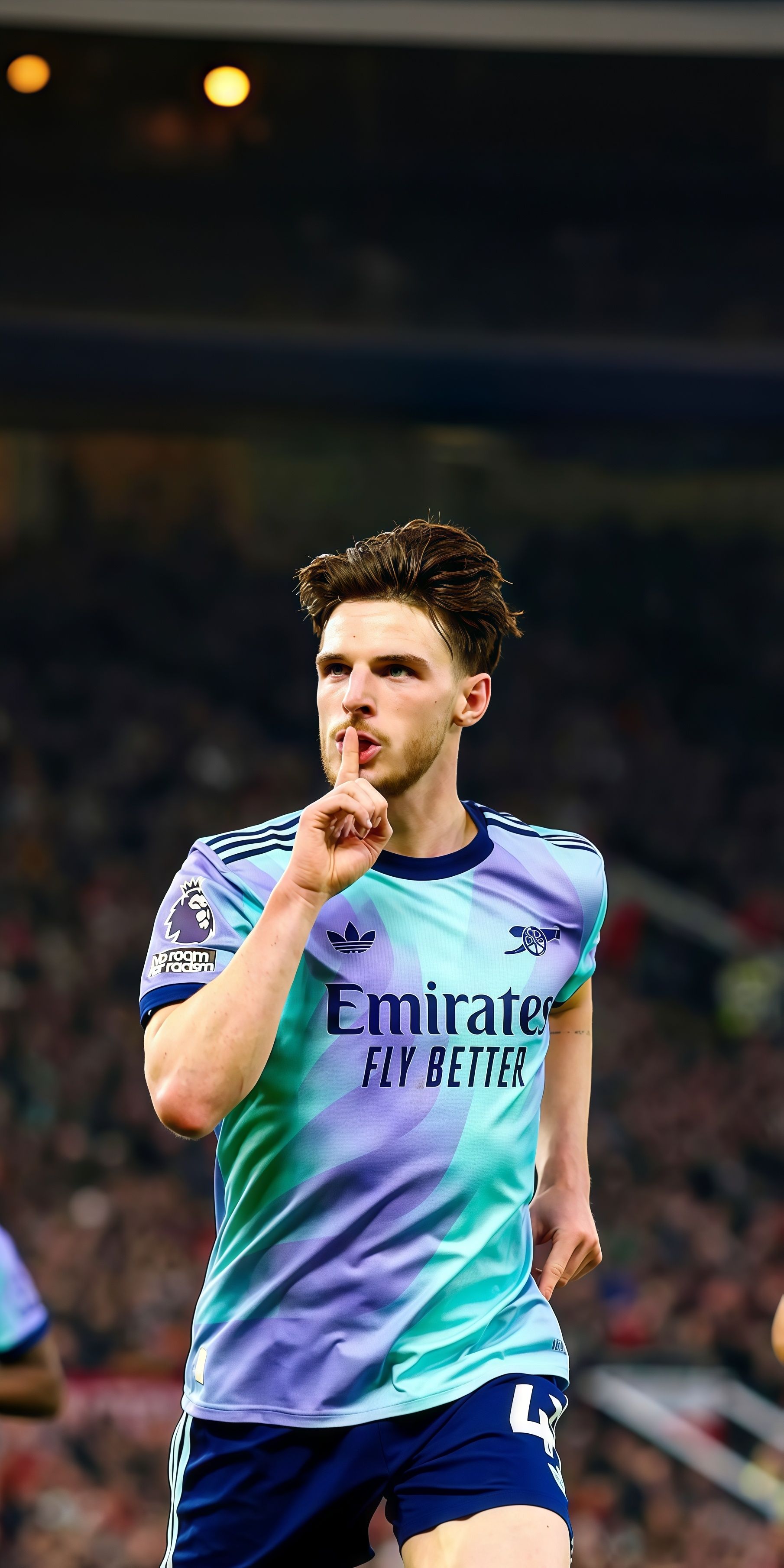 Epic Declan Rice Arsenal Stance Wallpaper