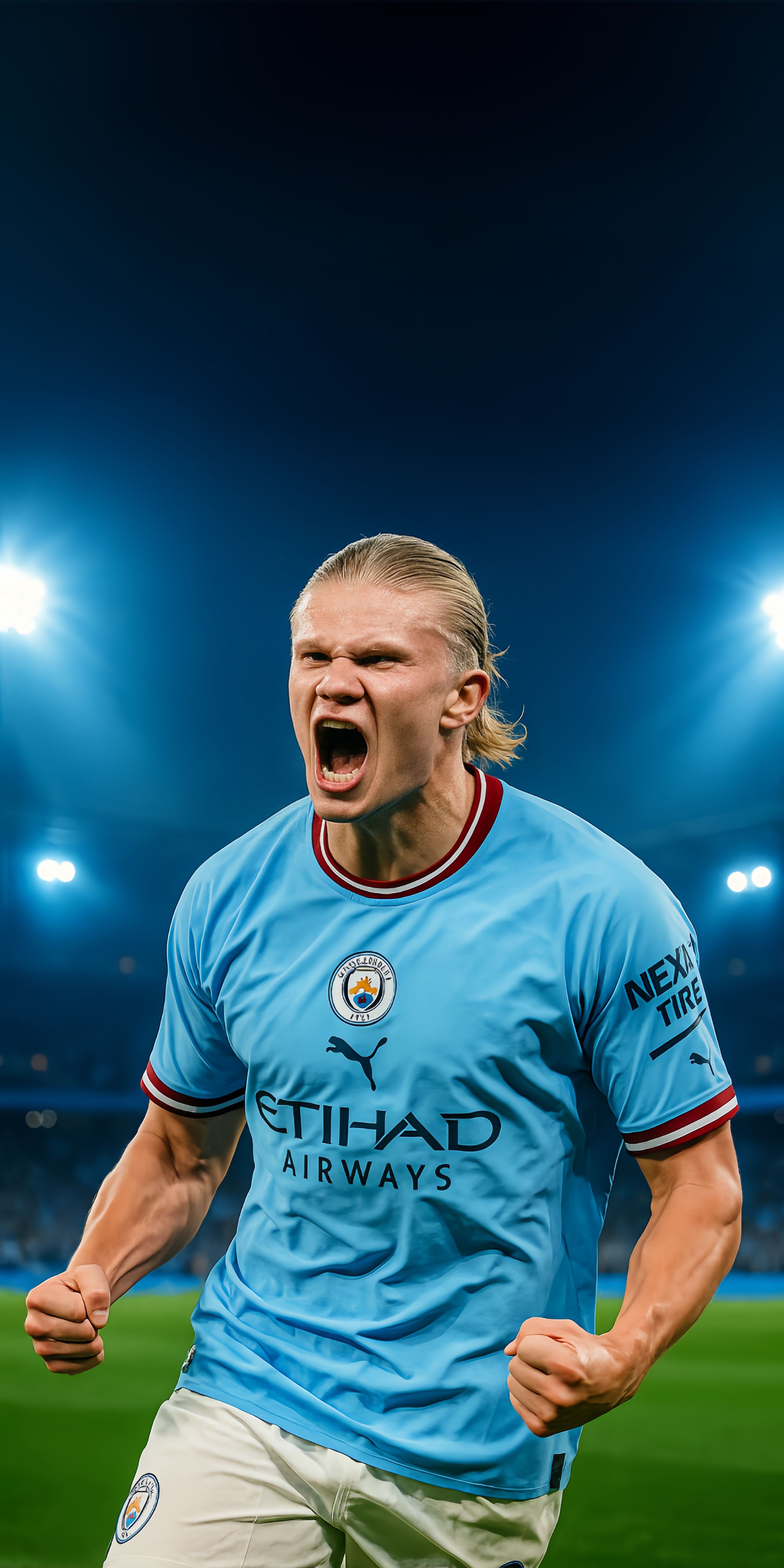 Epic Haaland: City Striker Wallpaper