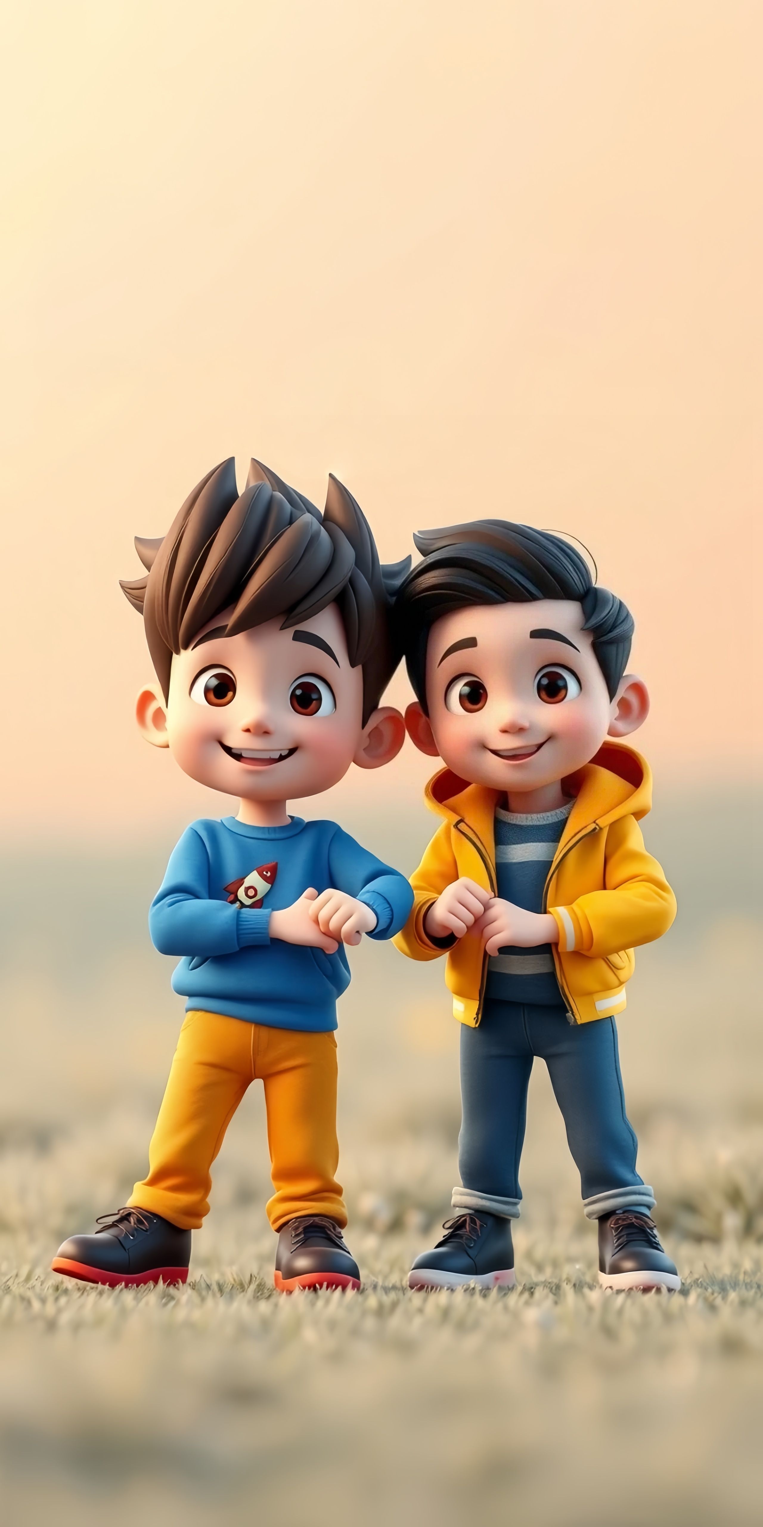 Happy Friendship Day Boys Wallpaper