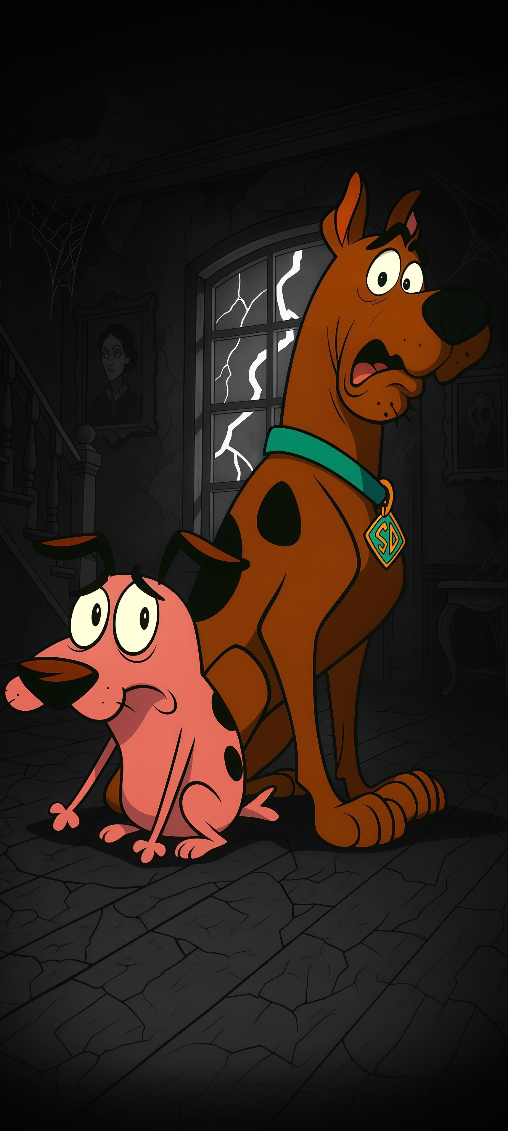Scooby-Doo and Courage the Cowardly Dog Wallpaper