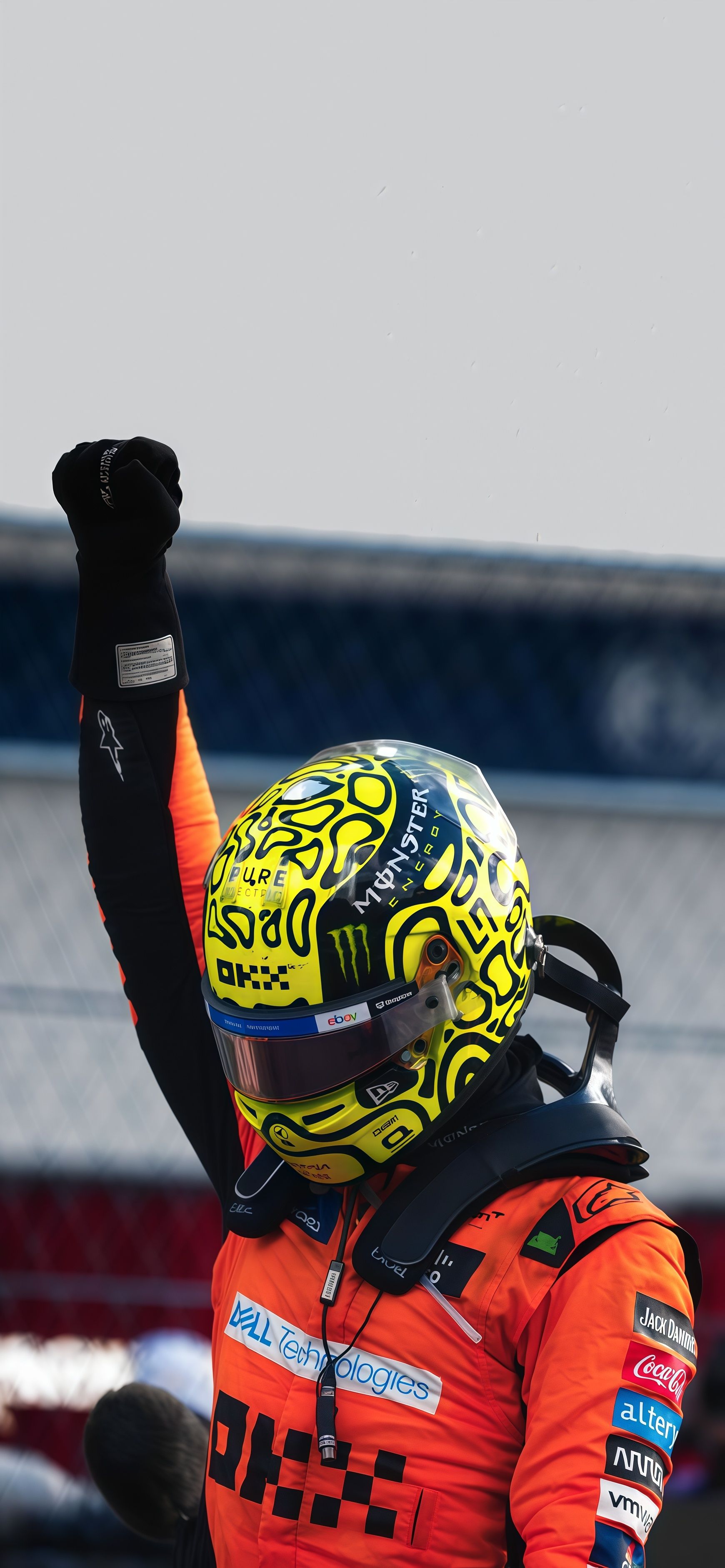 Stunning Lando Norris Helmet Wallpaper