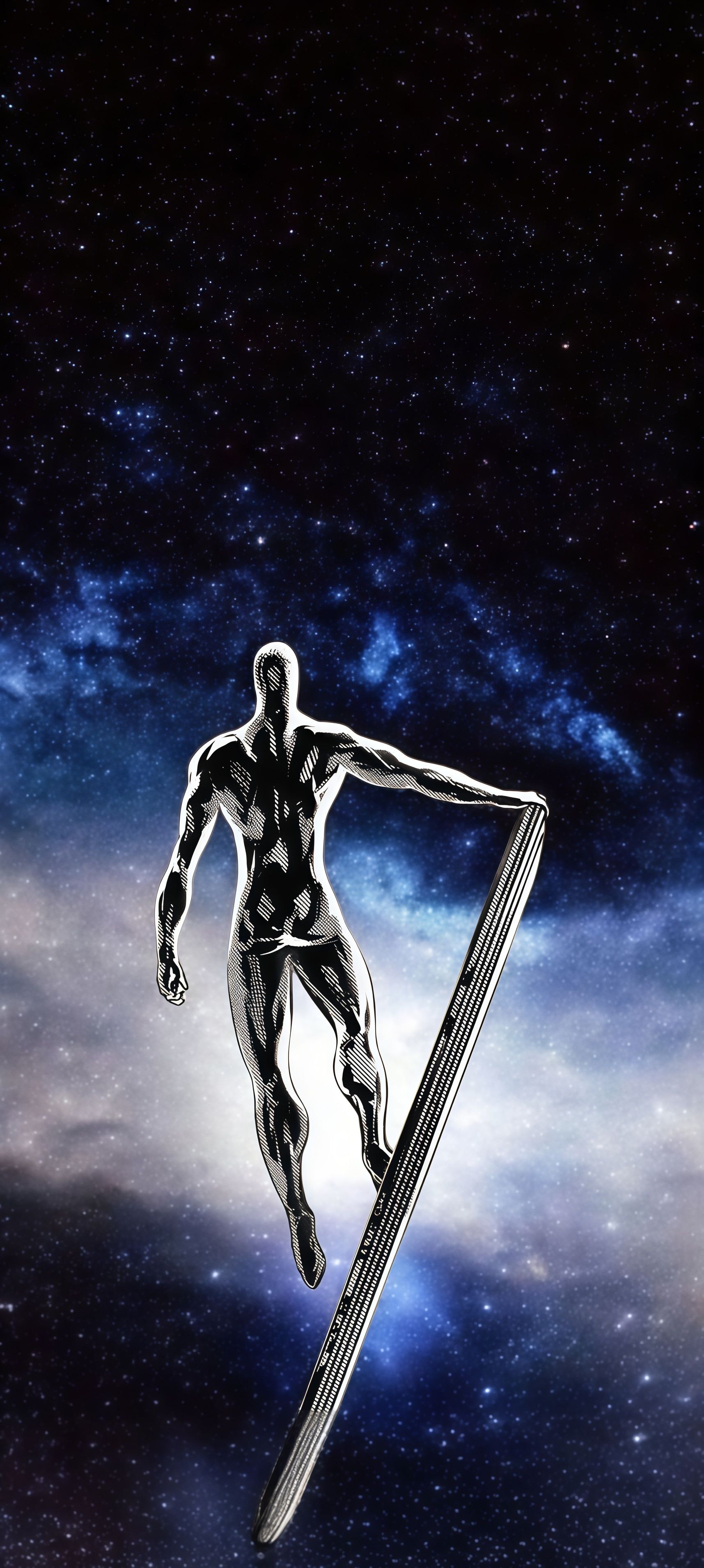 The Lone Silver Surfer Wallpaper
