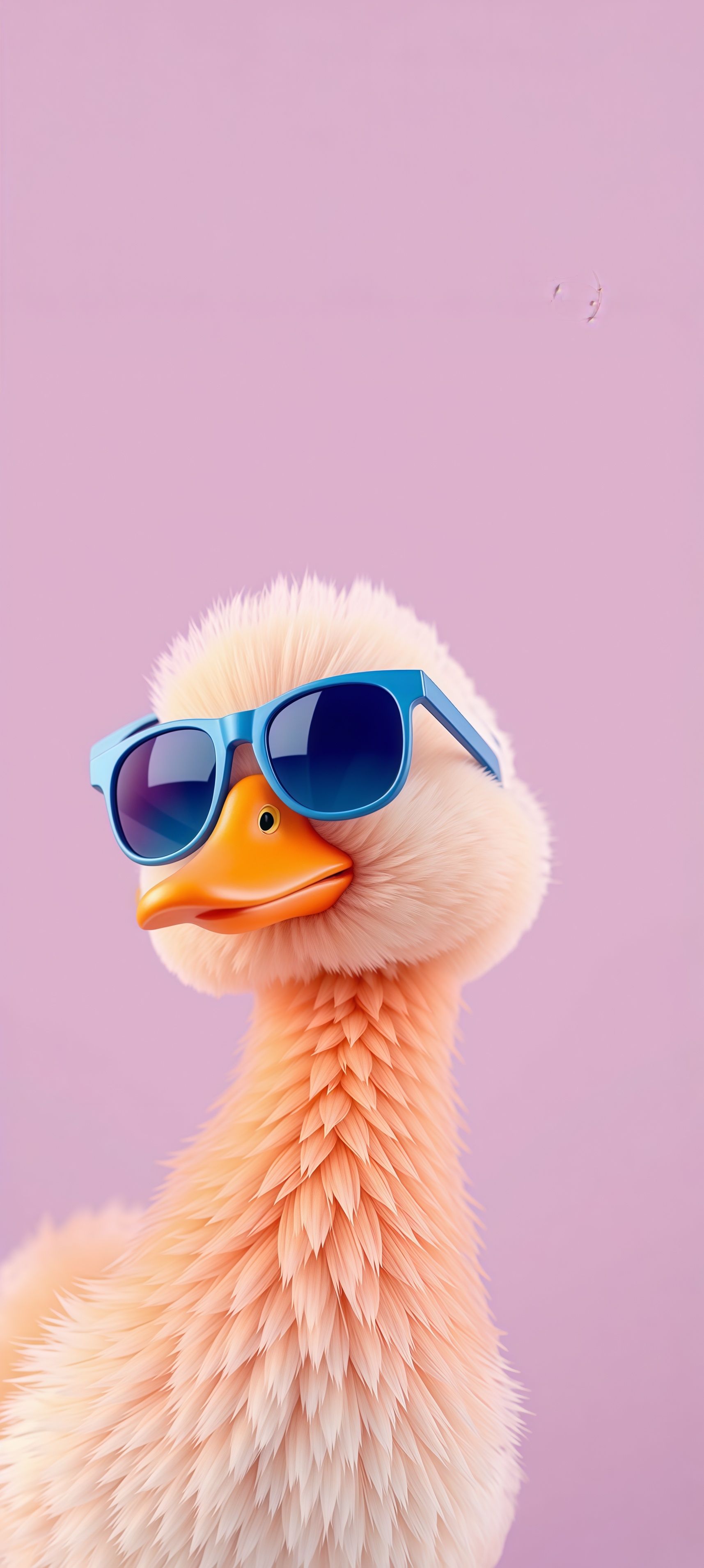 Whimsical Duck in Sunglasses Wallpaper