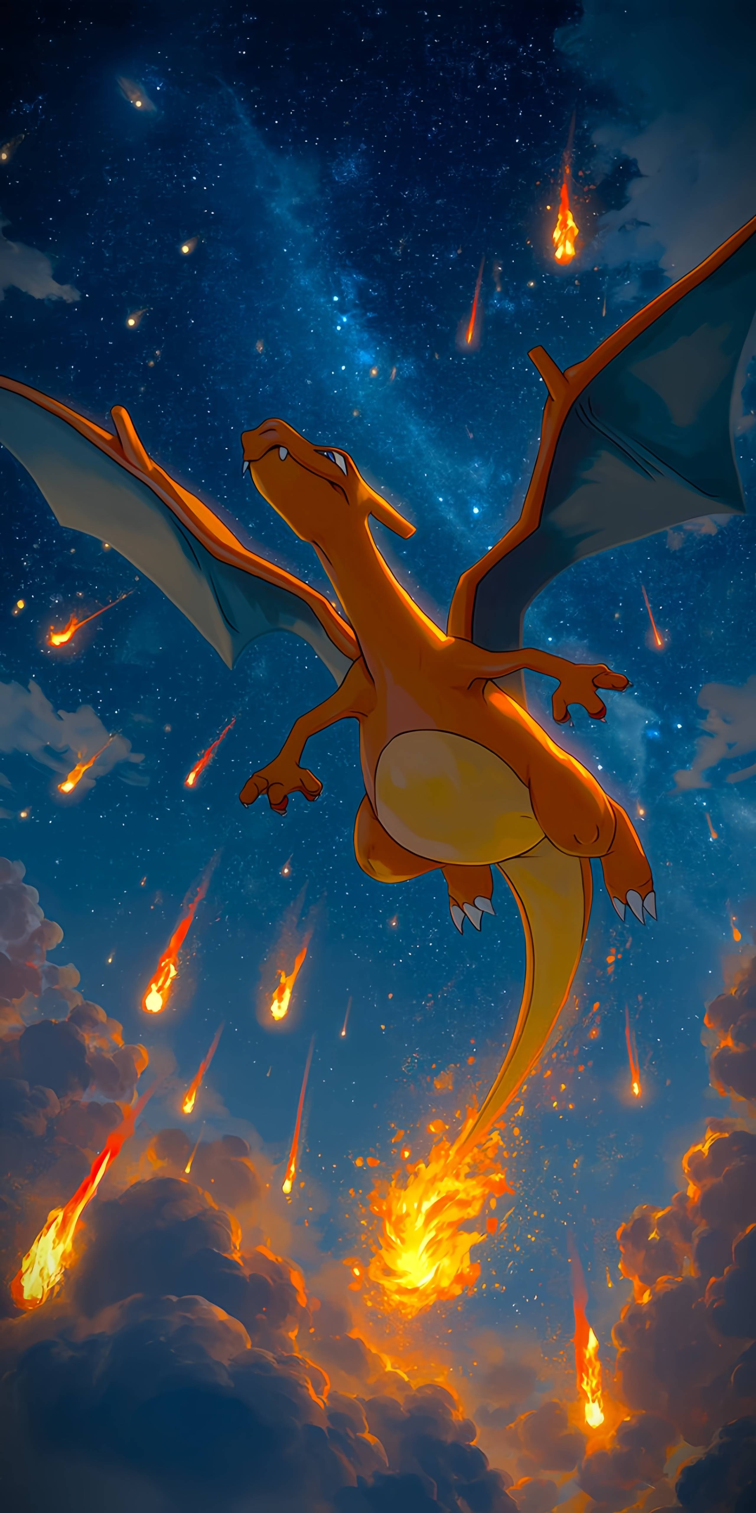 Charizard Flying Night Wallpaper