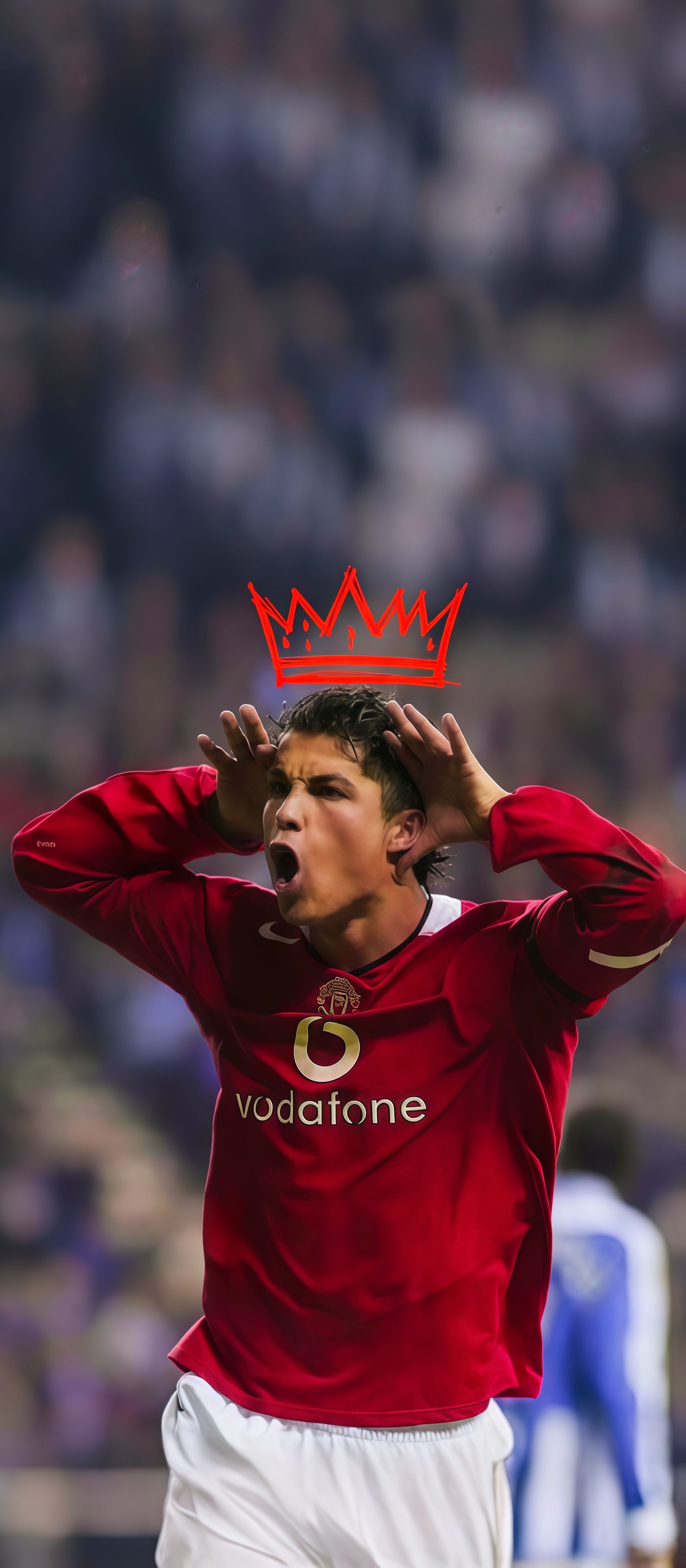 Cristiano Ronaldo Manchester United Crown Wallpaper