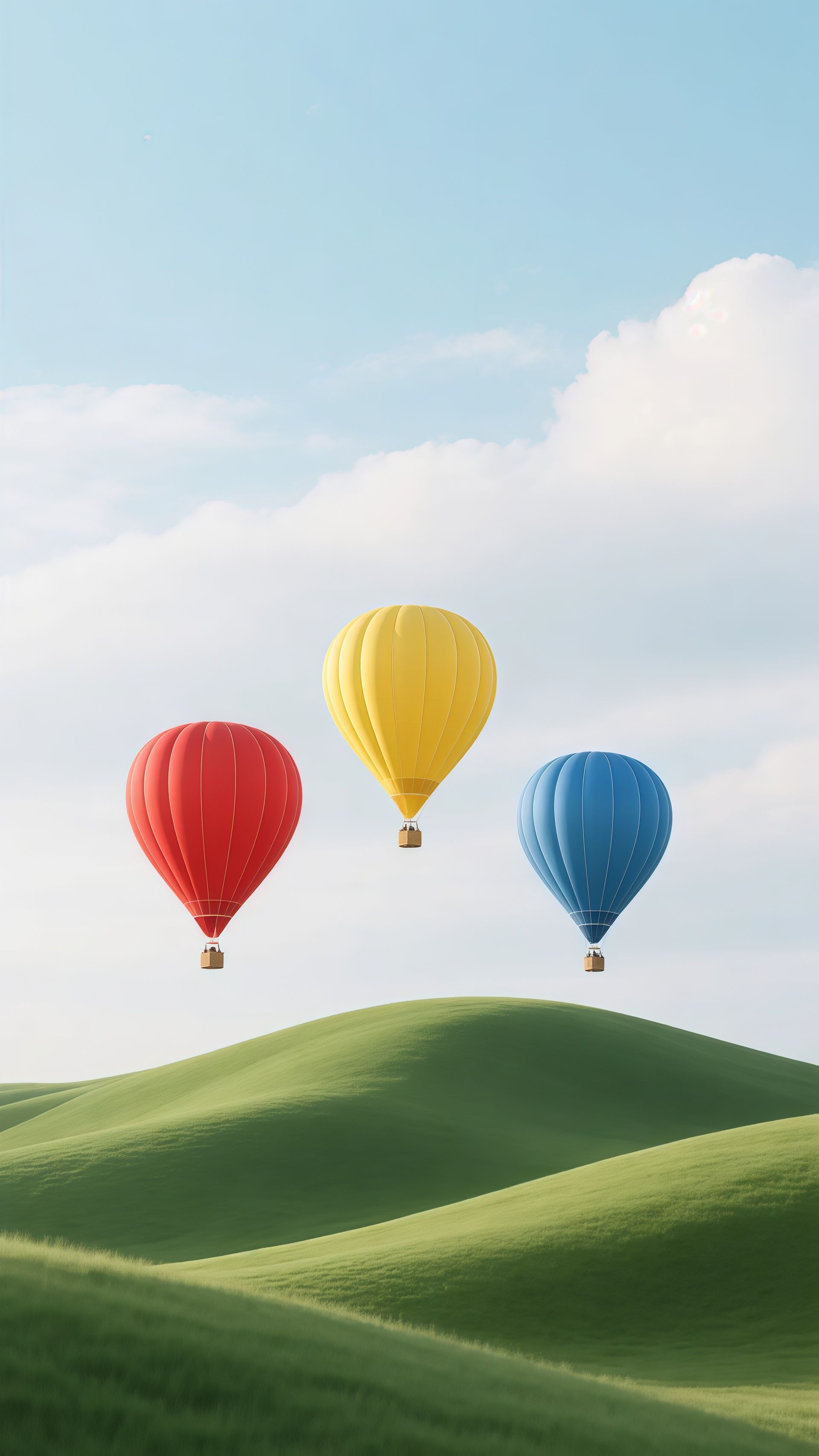 Hot Air Balloons Landscape Wallpaper