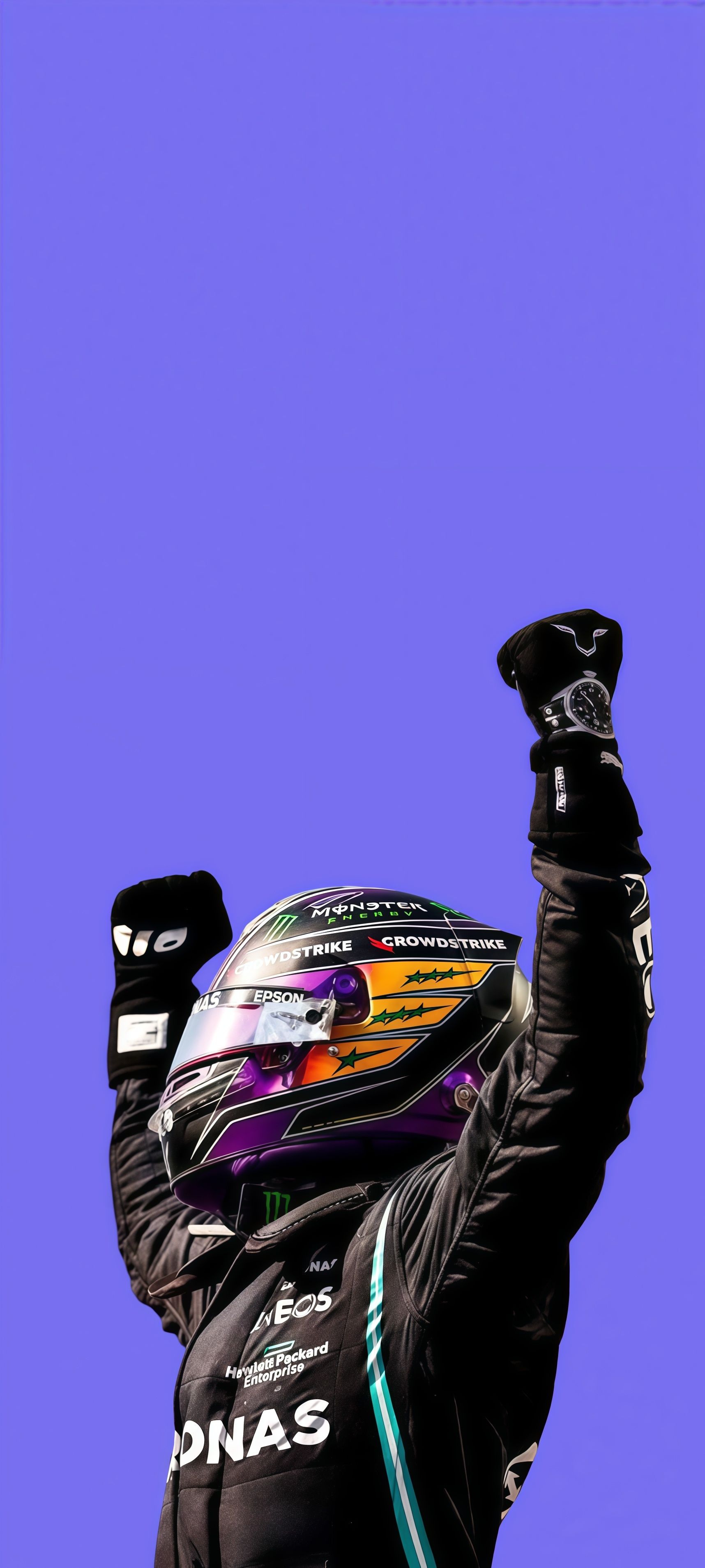 Epic Lewis Hamilton Victory Wallpaper