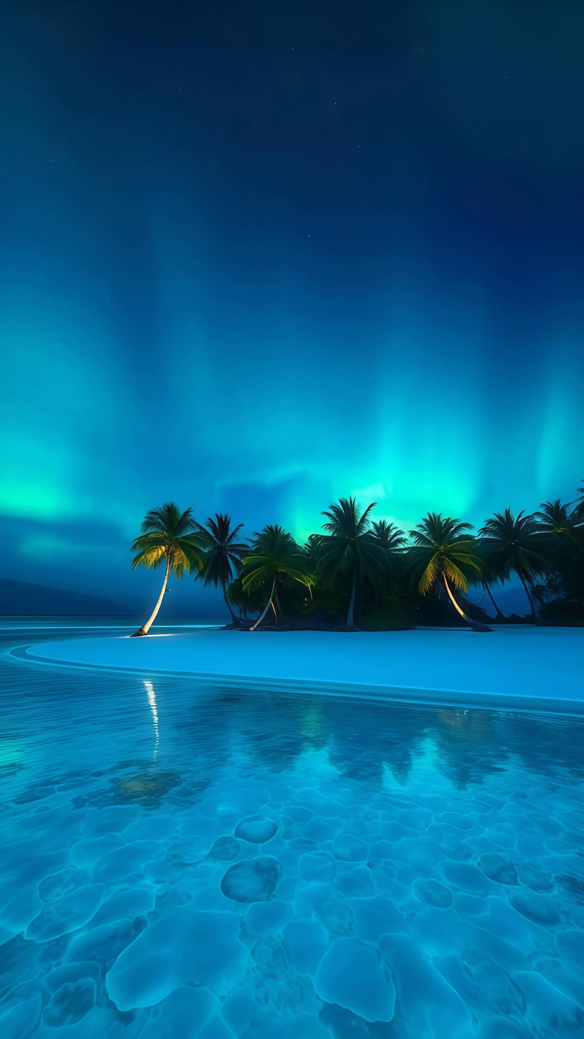 Magical Bioluminescent Bay Wallpaper