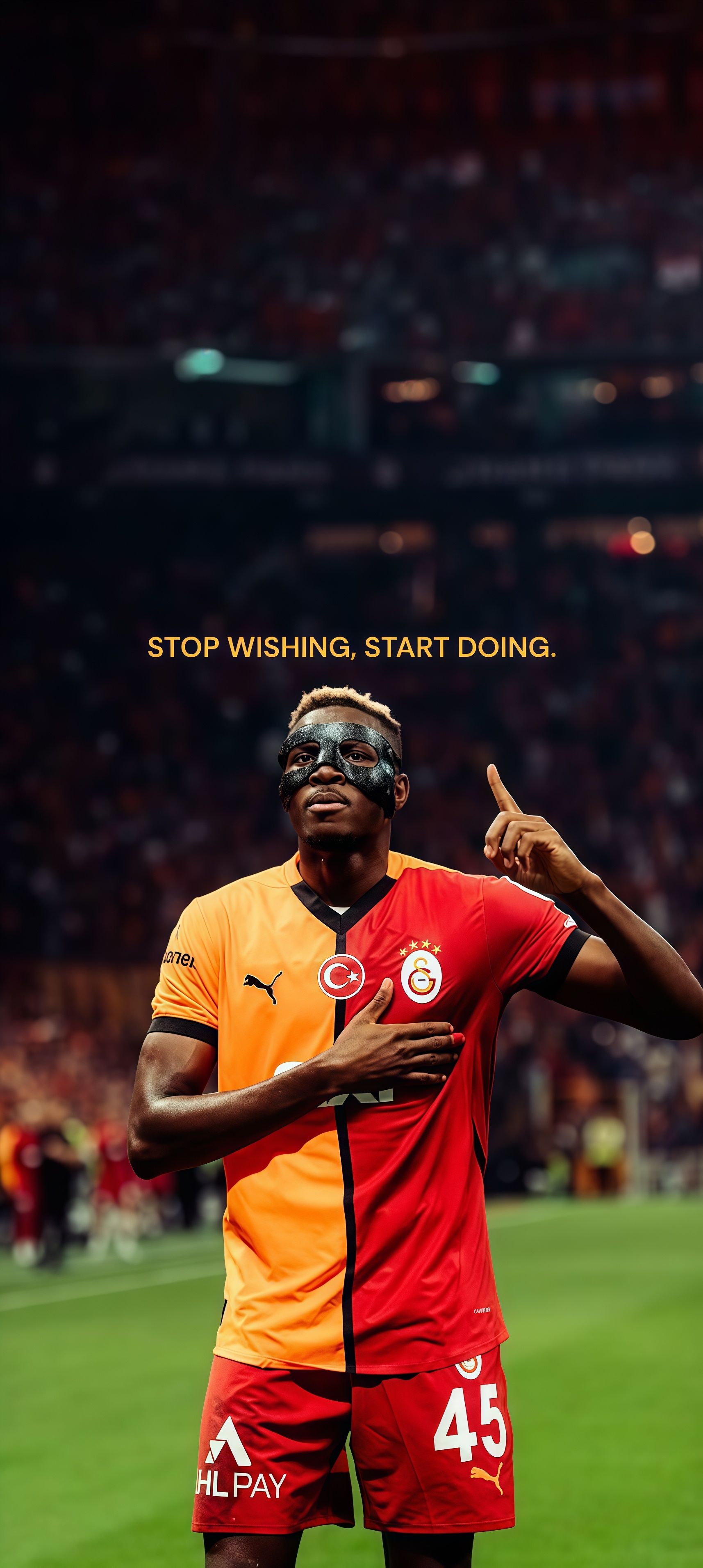 Epic Osimhen Galatasaray 4K Wallpaper