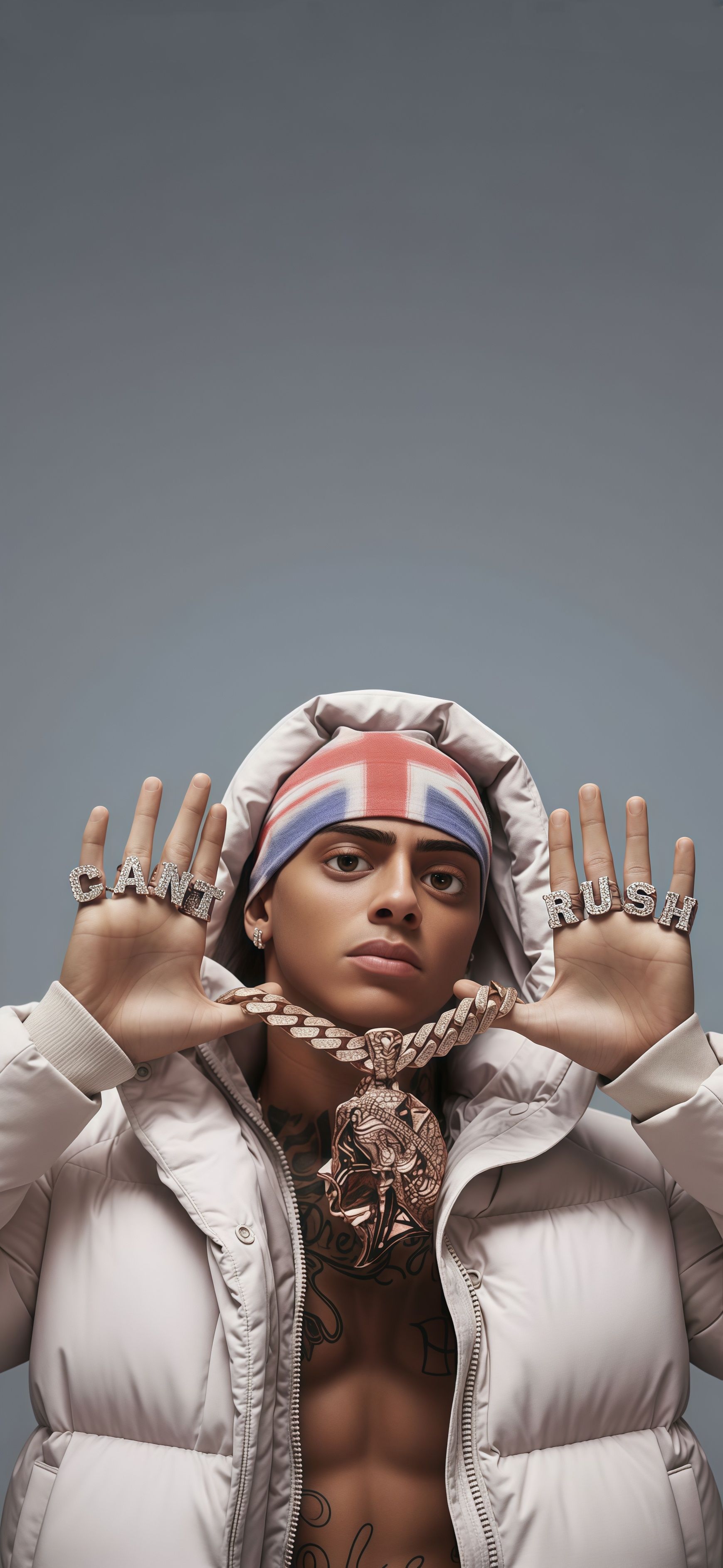 Central Cee 'Can't Rush' 3D Cartoon Wallpaper