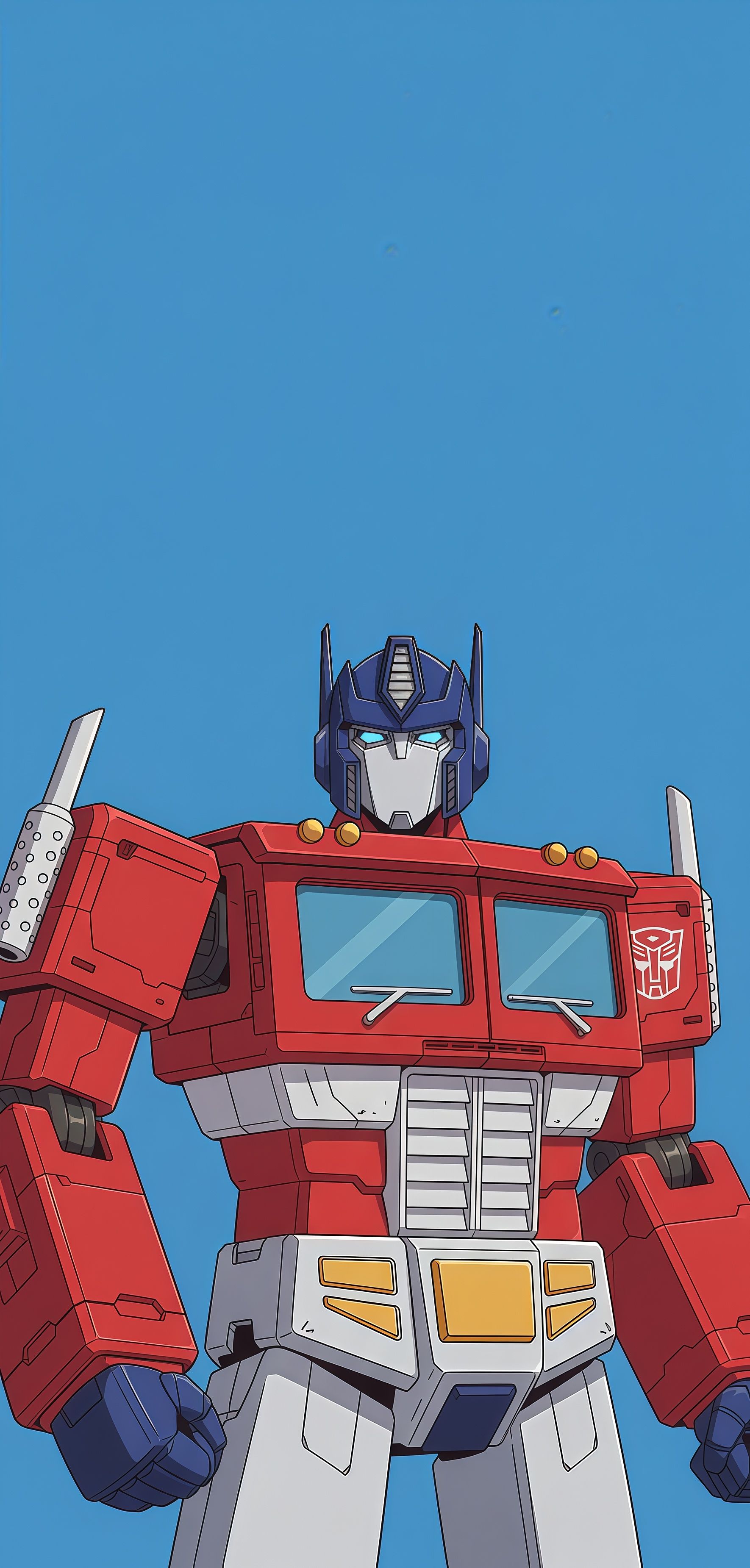 Classic G1 Optimus Prime Hero Close-up Wallpaper