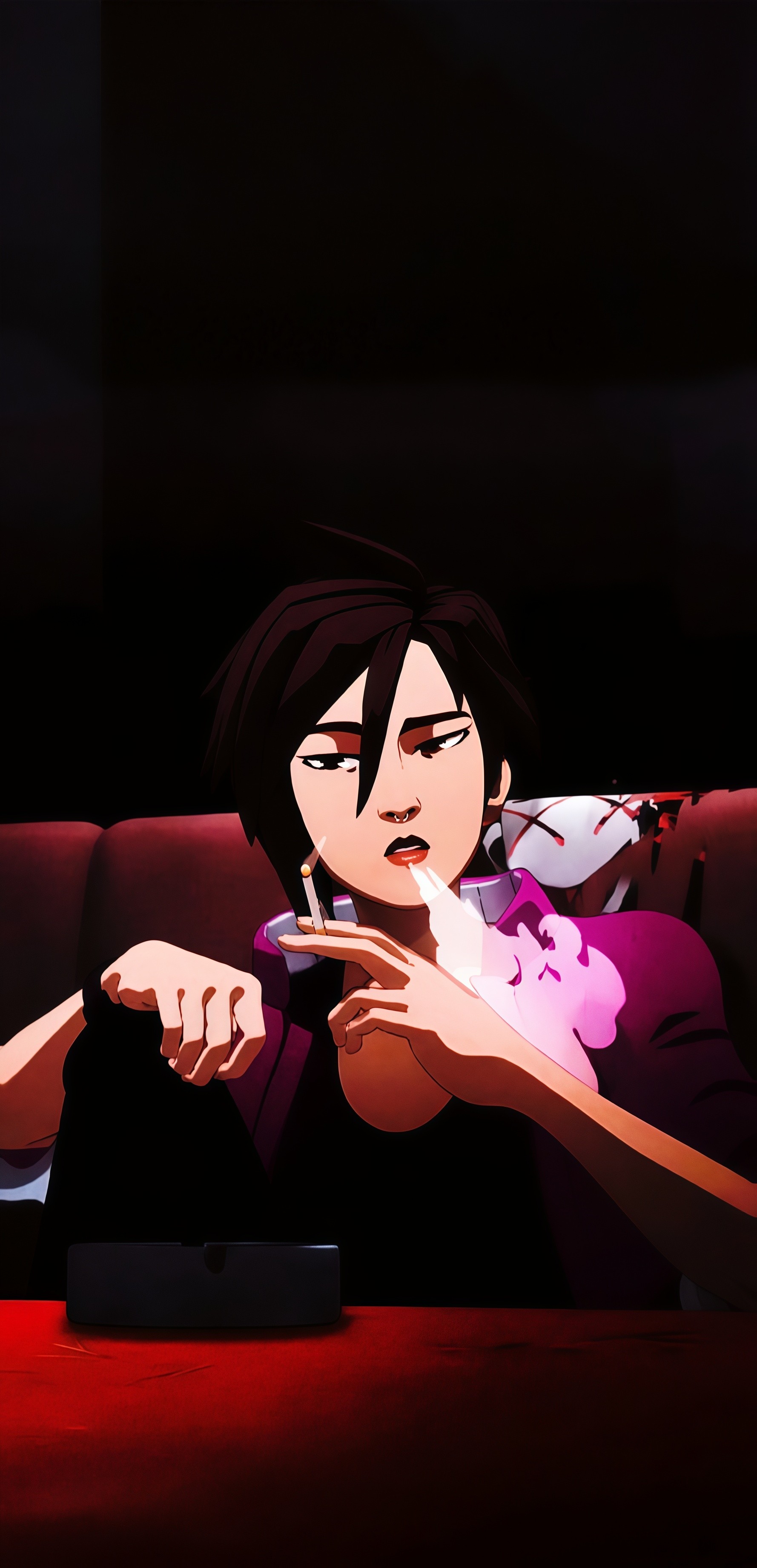 Dispatch Invisigal Smoking Wallpaper