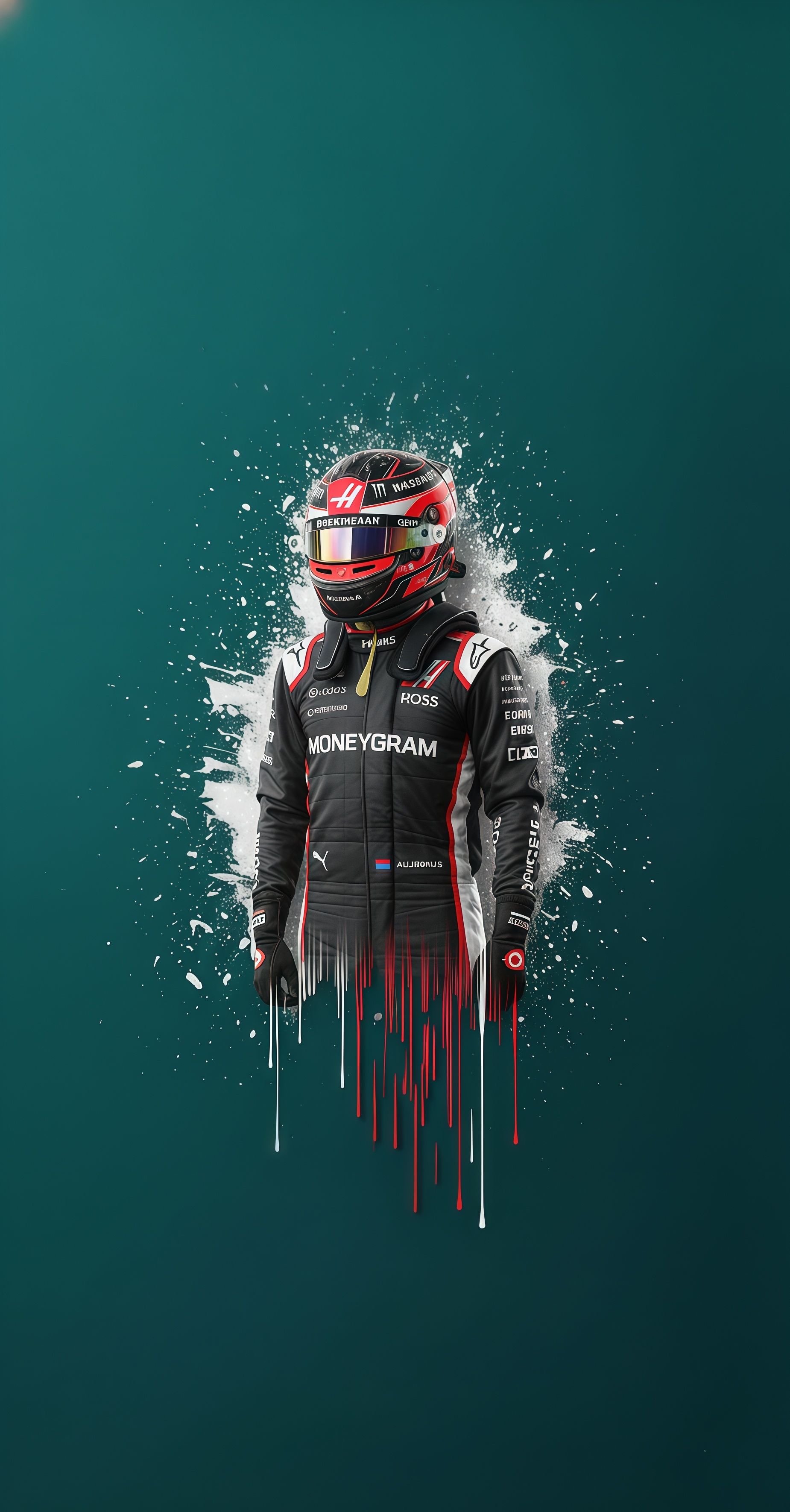 Haas F1 Driver Art Wallpaper