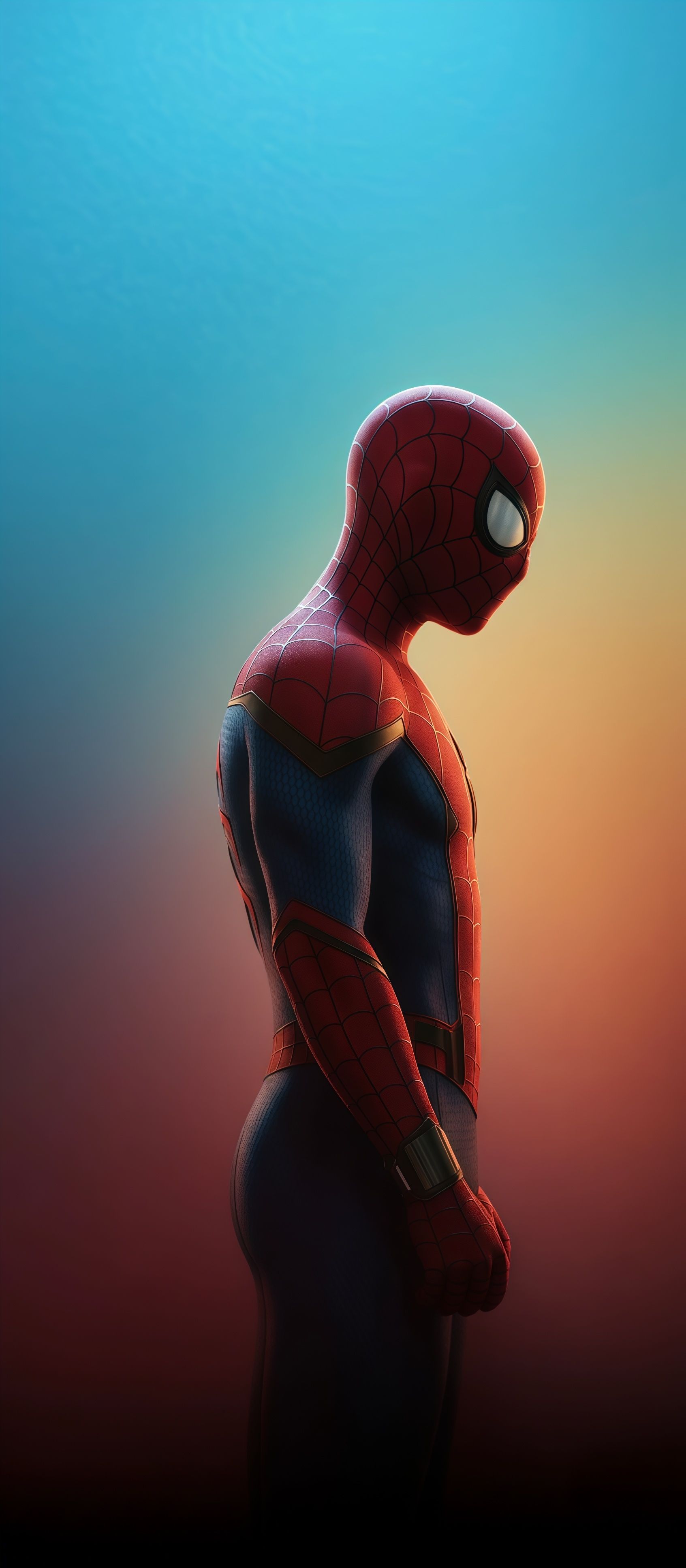 Iconic Spider-Man Side Profile Wallpaper
