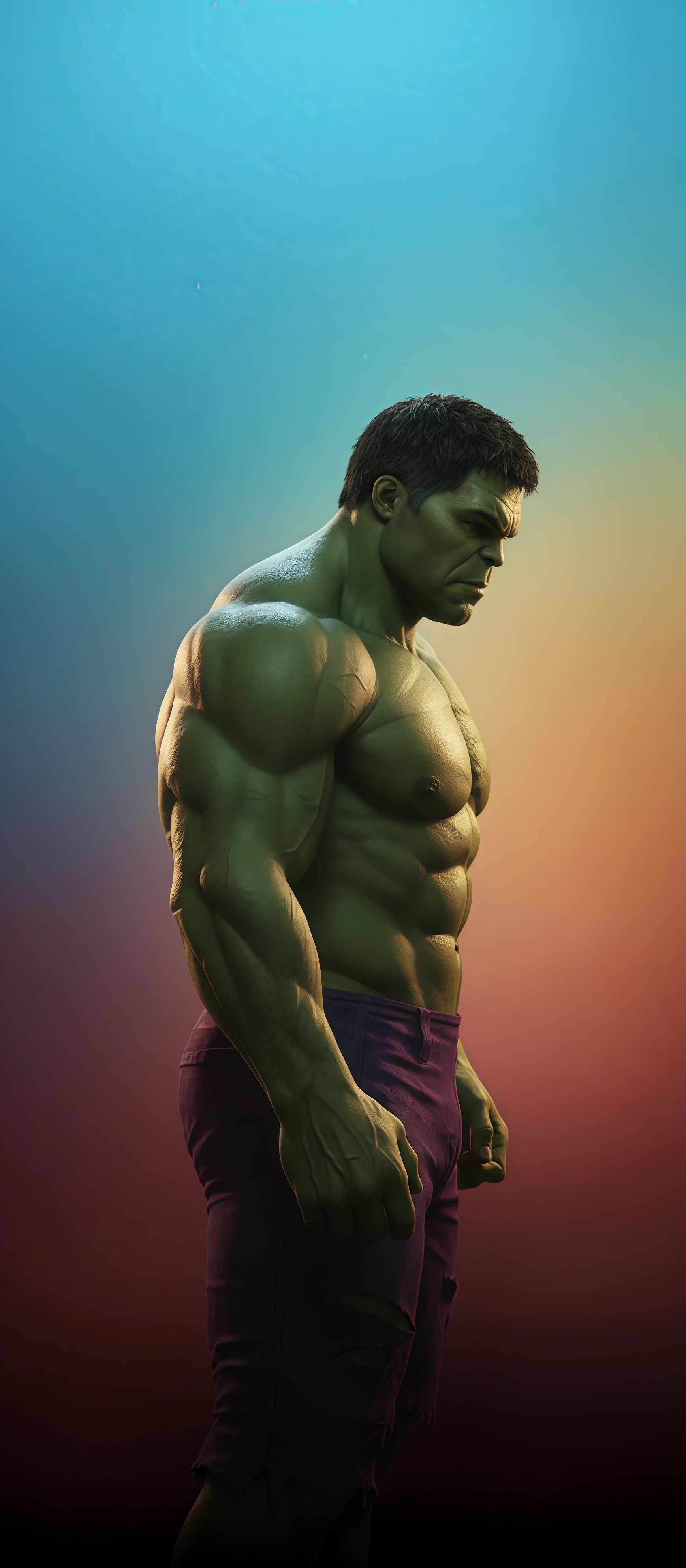 Incredible Hulk Side Profile Wallpaper