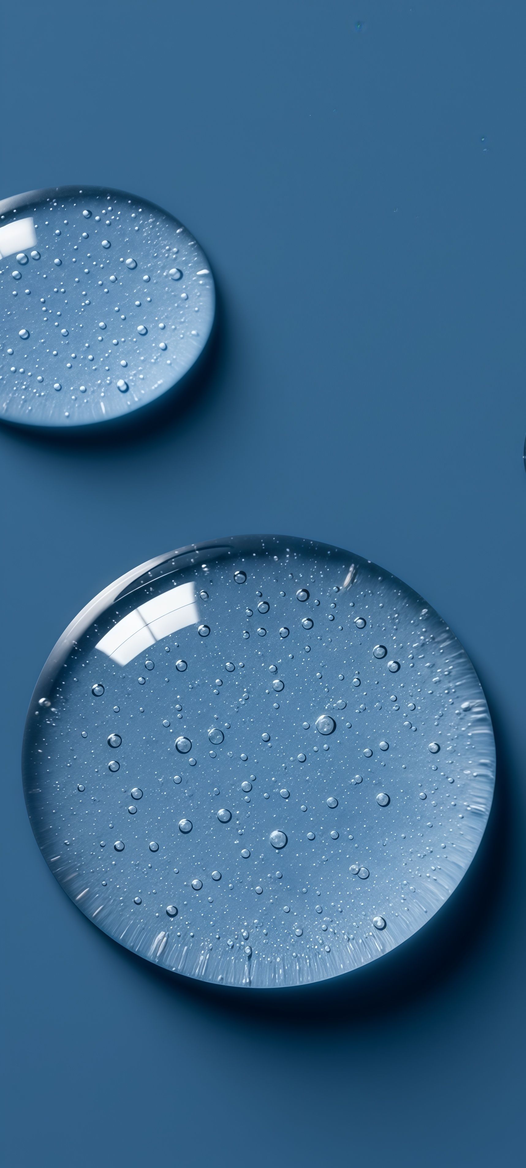 Macro Clear Gel Water Droplet Wallpaper