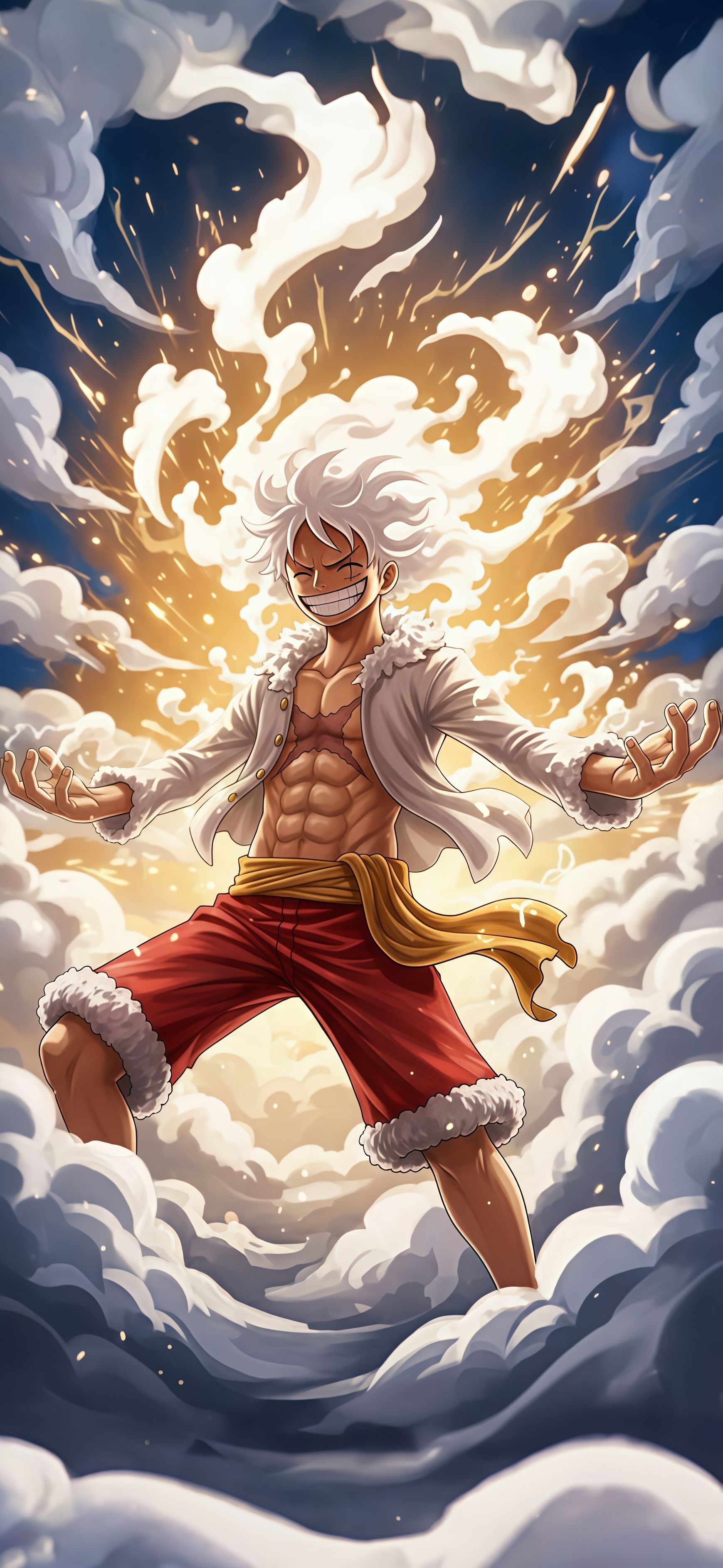 One Piece Monkey D. Luffy Gear 5 Joy Boy Wallpaper