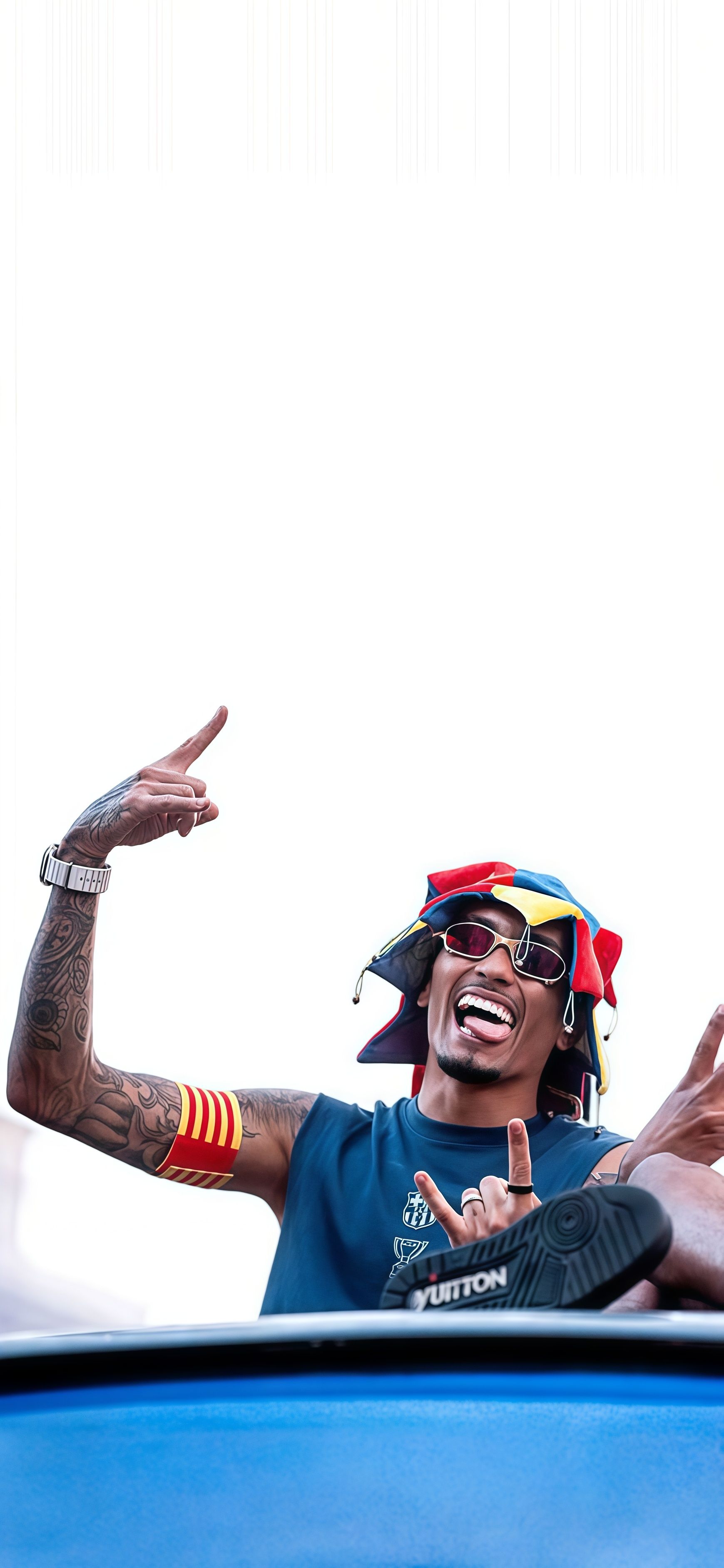 Raphinha FC Barcelona Celebration Wallpaper