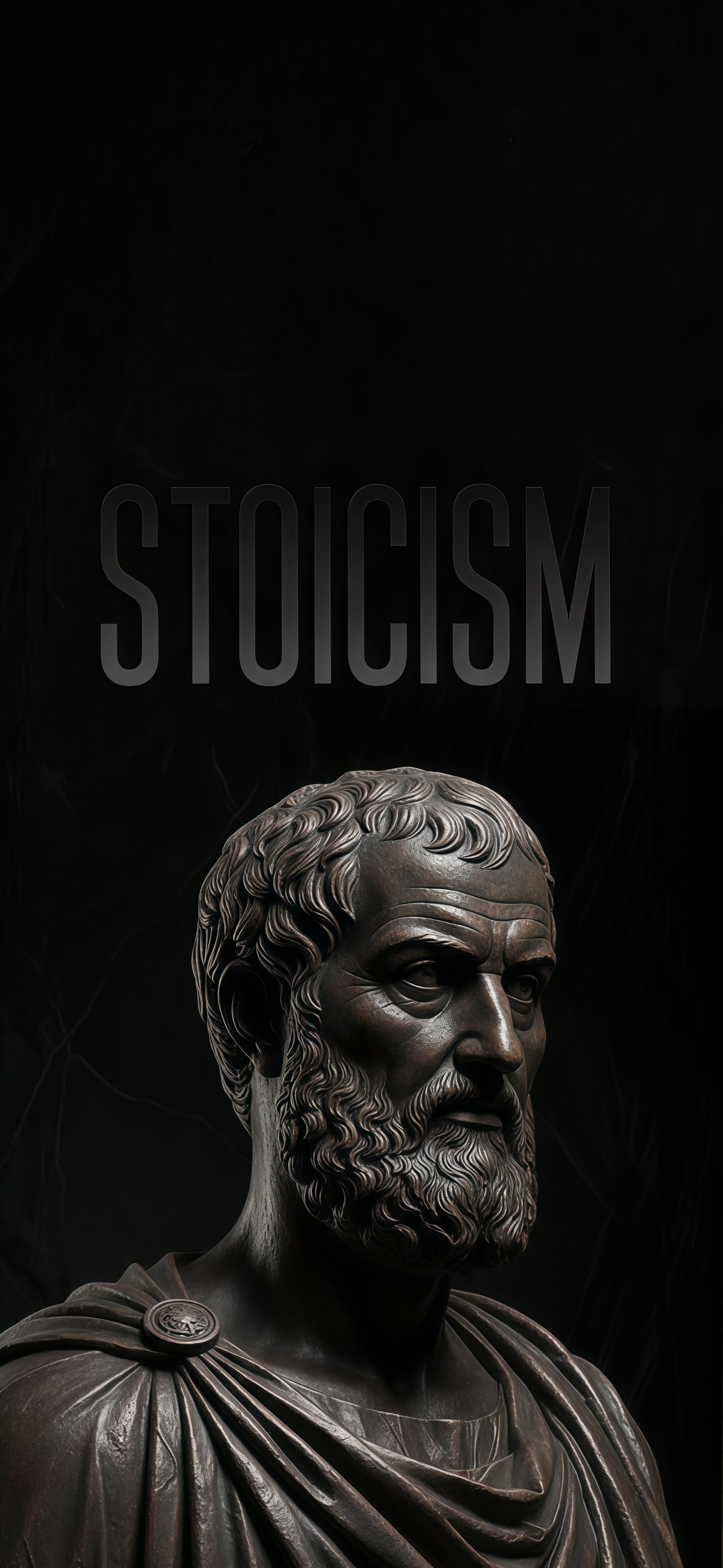 Stoicism Philosophy Bust Wallpaper