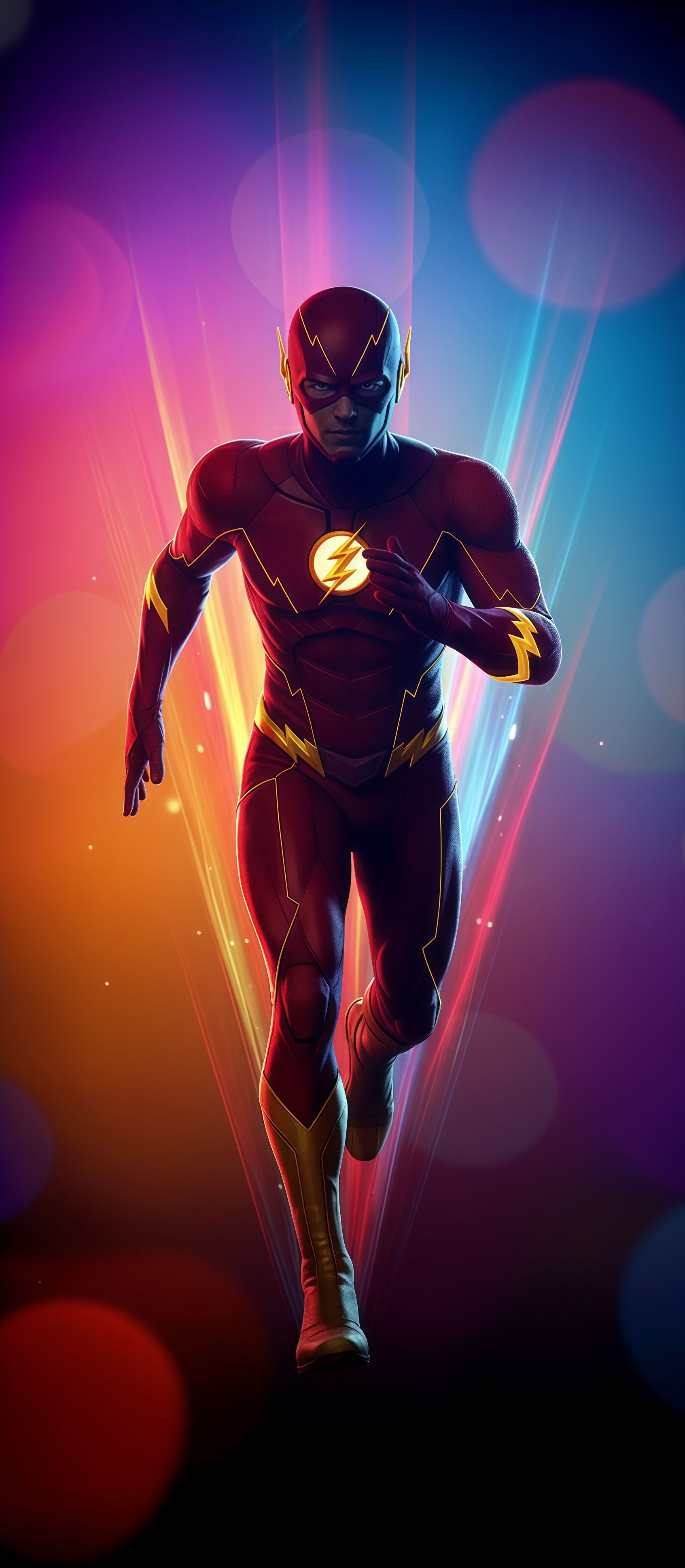 The Flash Crimson Runner Speedforce Energy Wallpaper