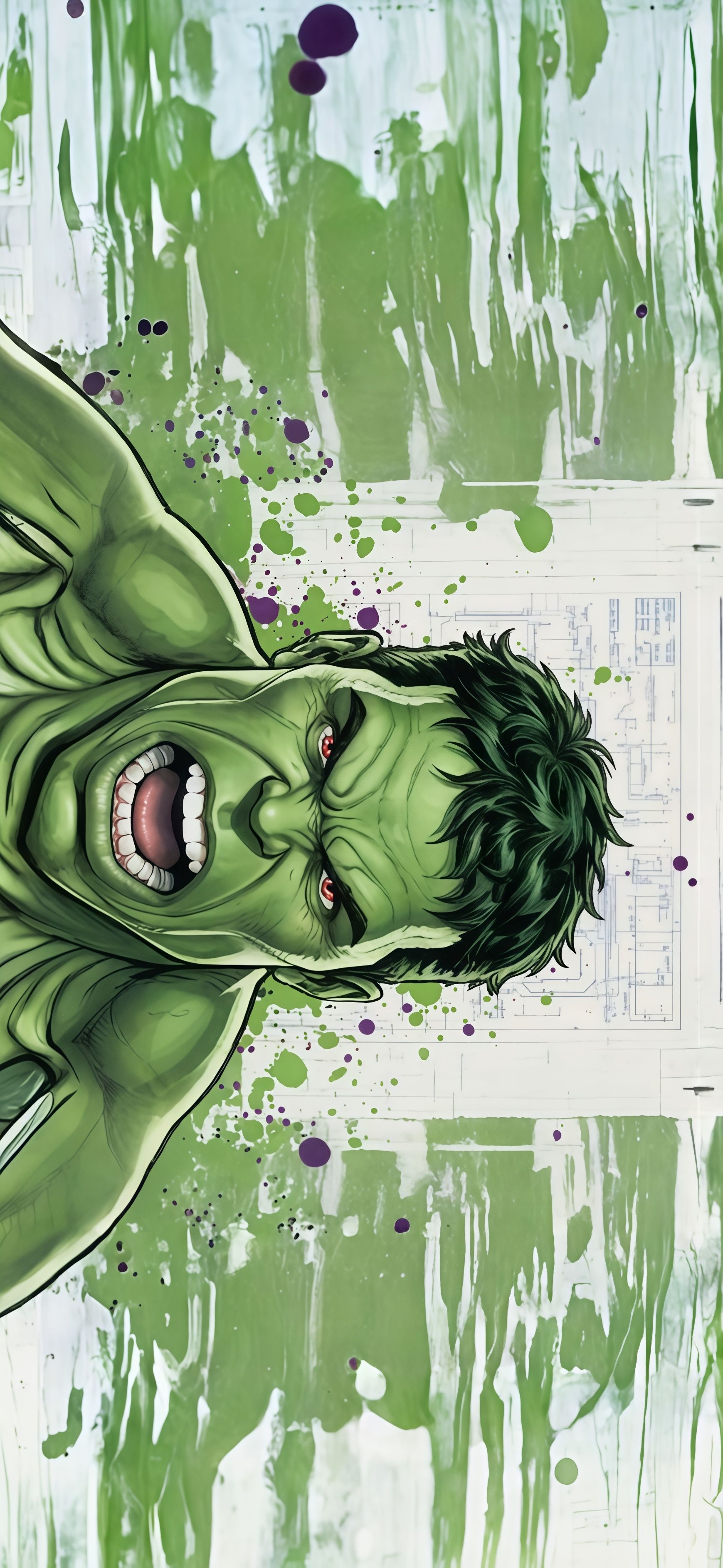 The Incredible Hulk Pop Art Wallpaper