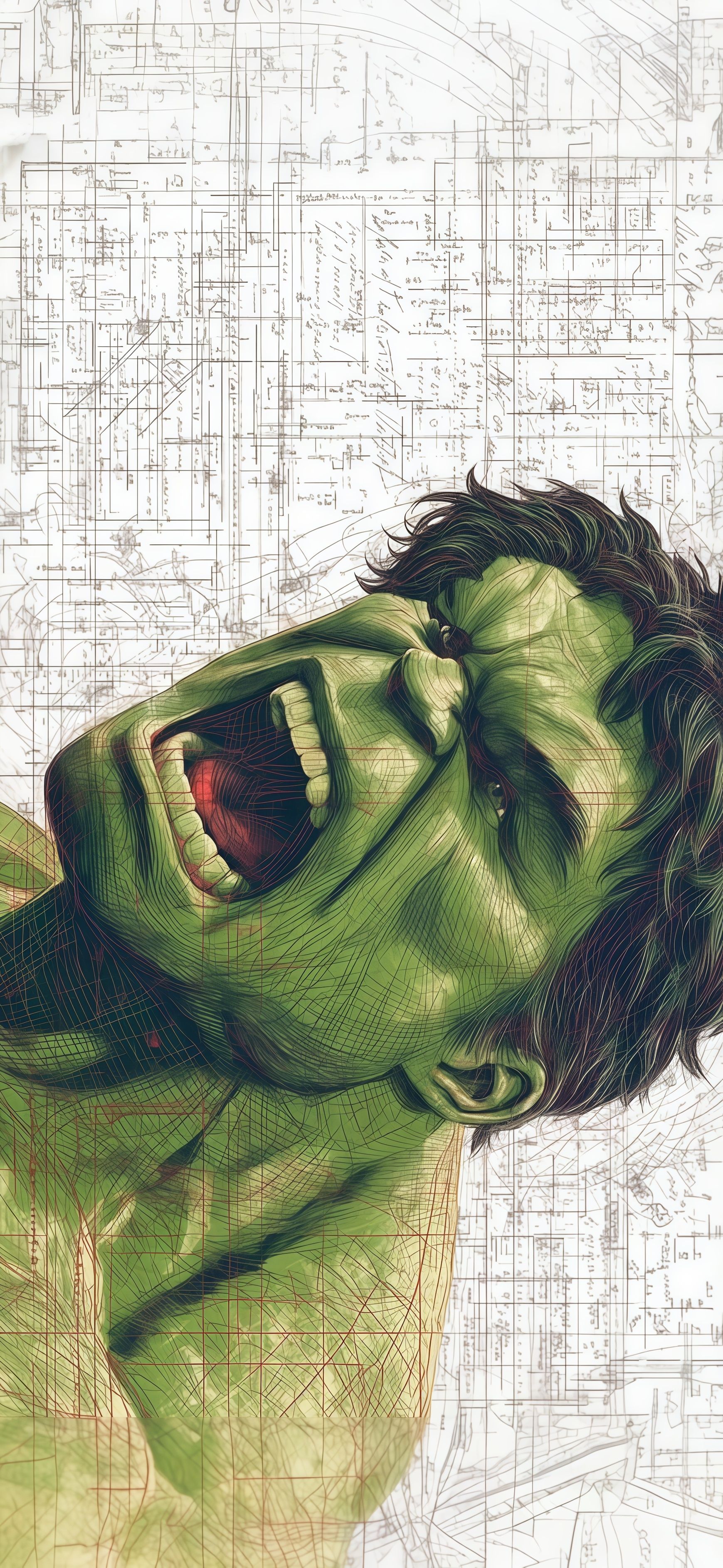 The Incredible Hulk Raging Green Screaming Wallpaper