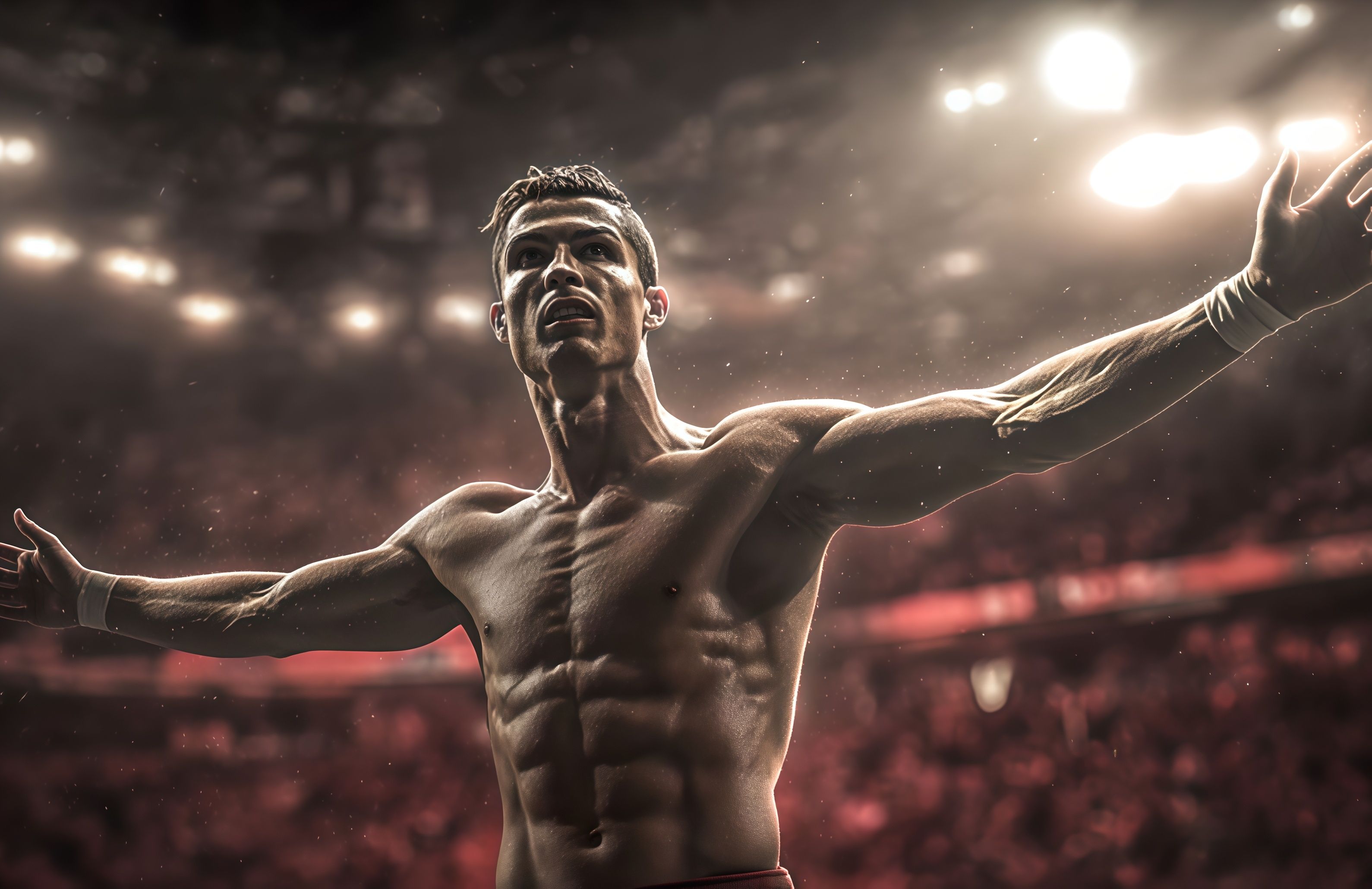 Cristiano Ronaldo Goal Celebration Desktop Wallpaper