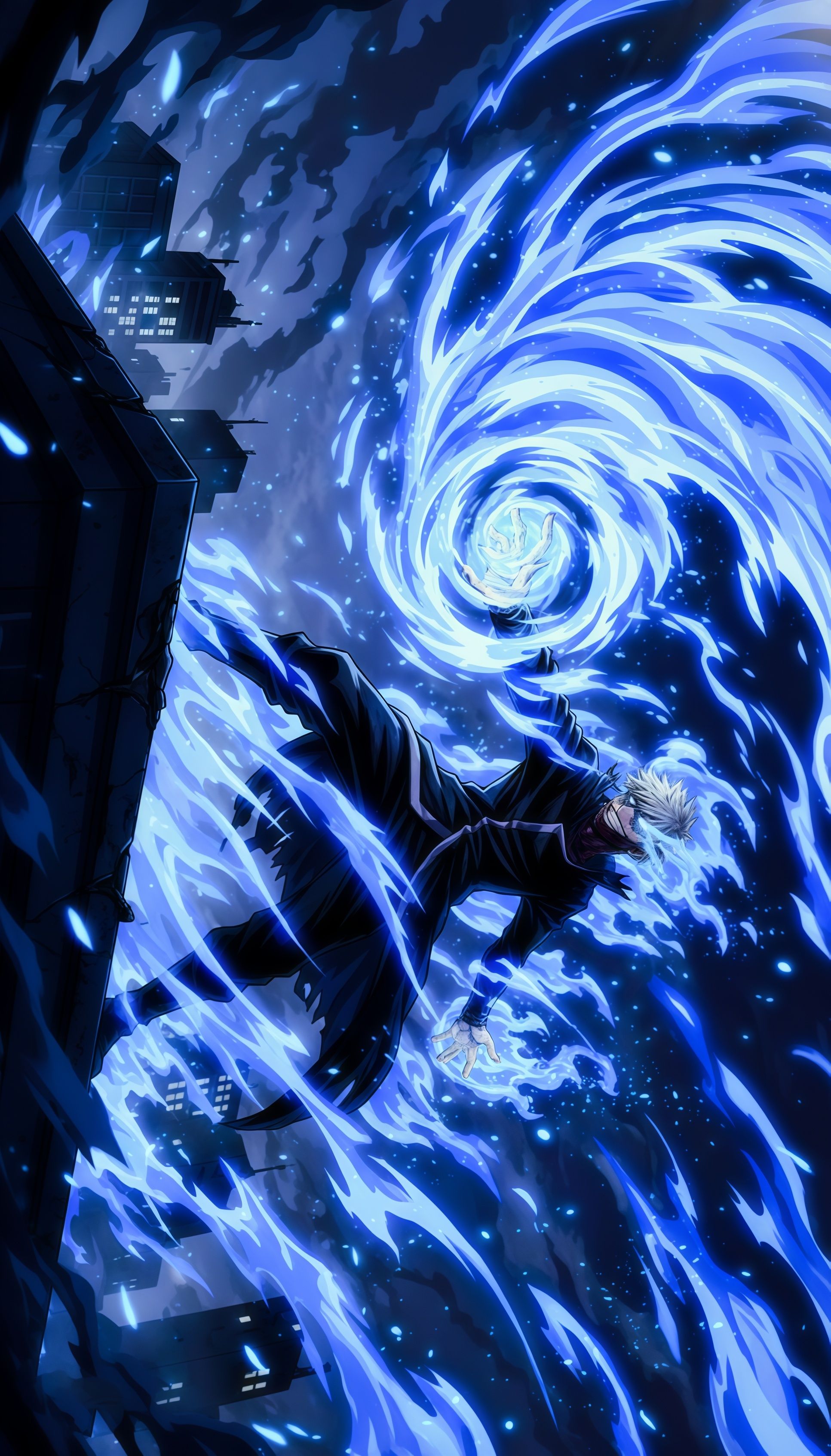 Dabi Villain Arc Blue Flame MHA Wallpaper