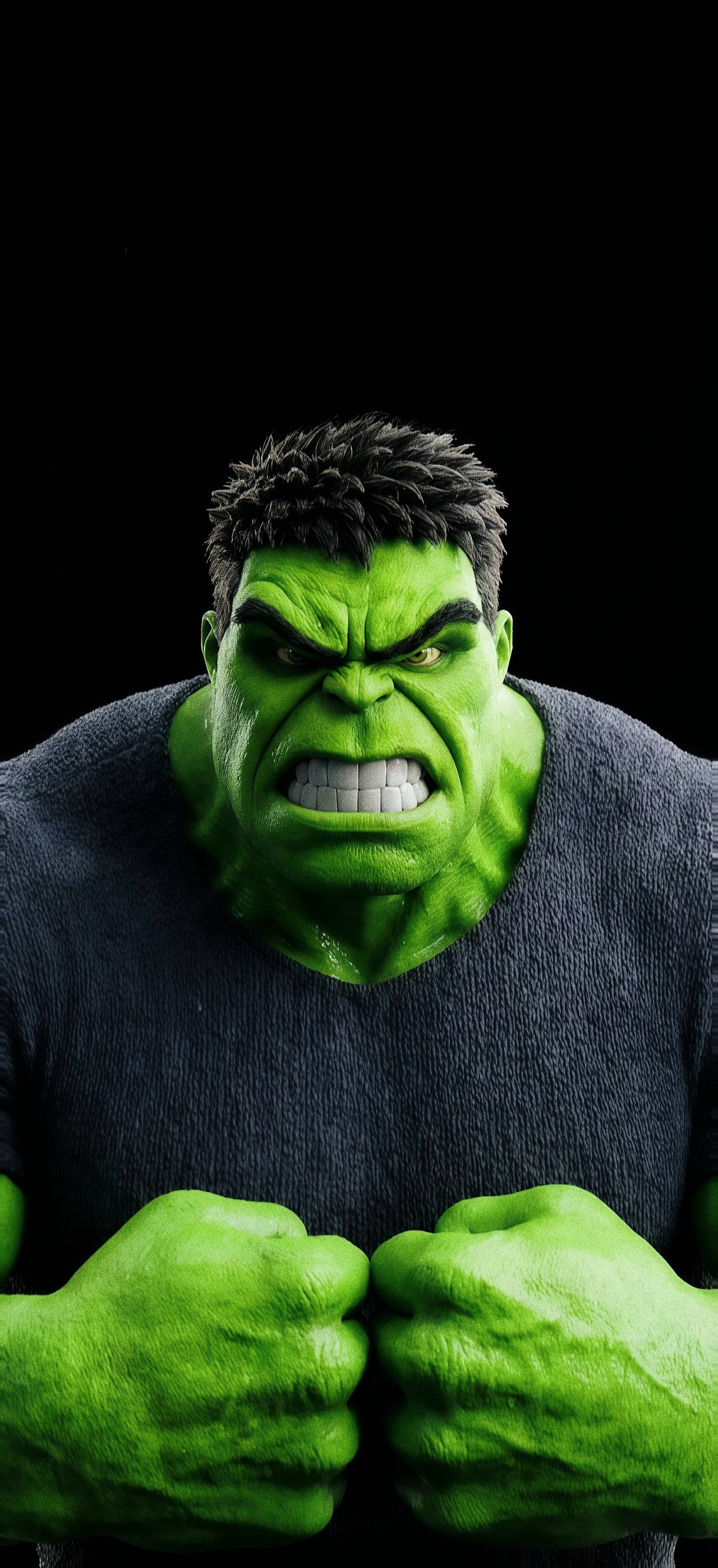 Hulk Angry Close-up Wallpaper
