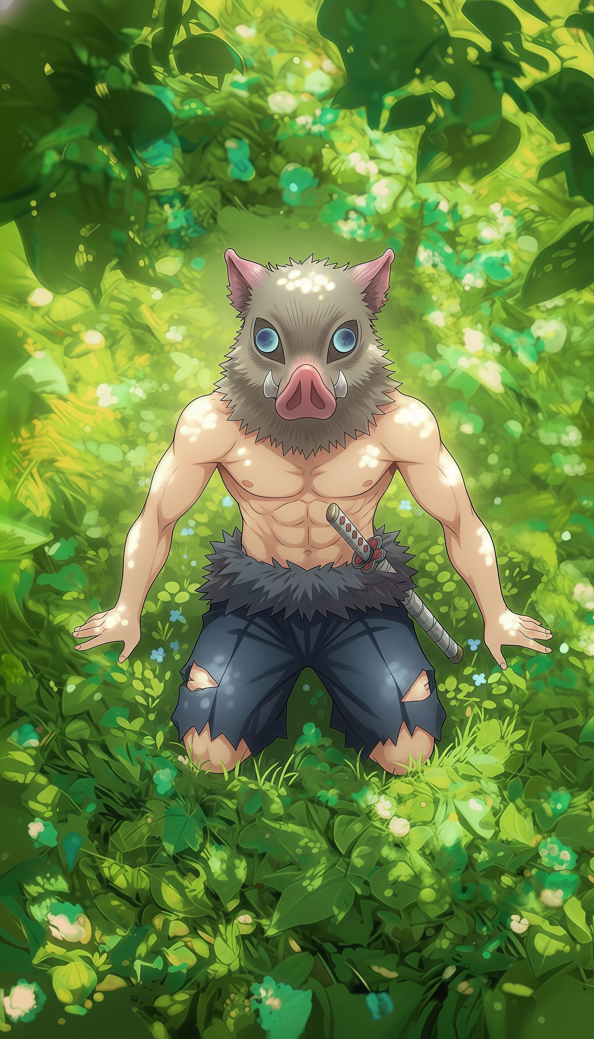 Inosuke Hashibira Beast Breathing Live Wallpaper