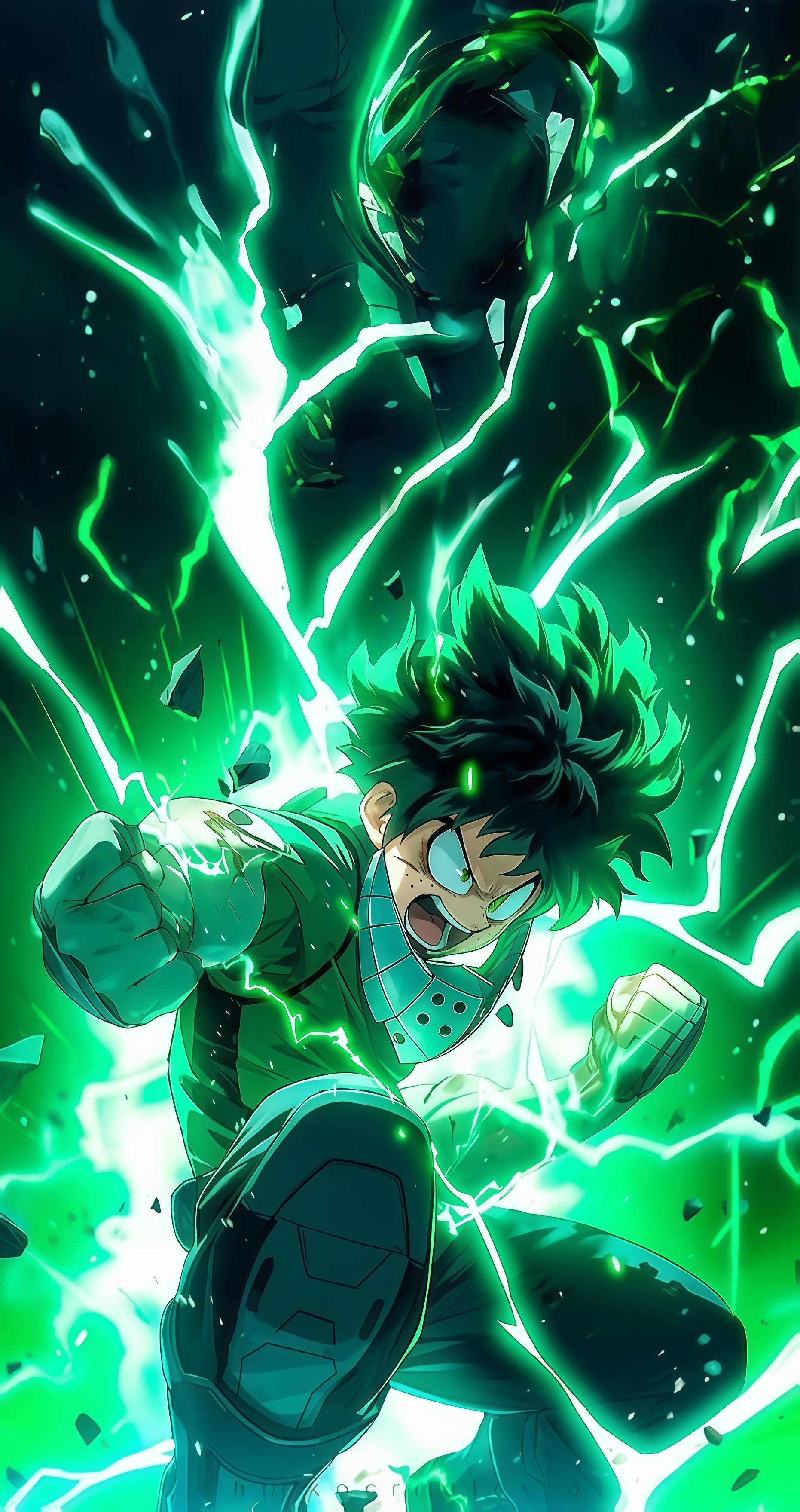 Izuku Midoriya Power Surge Live Wallpaper