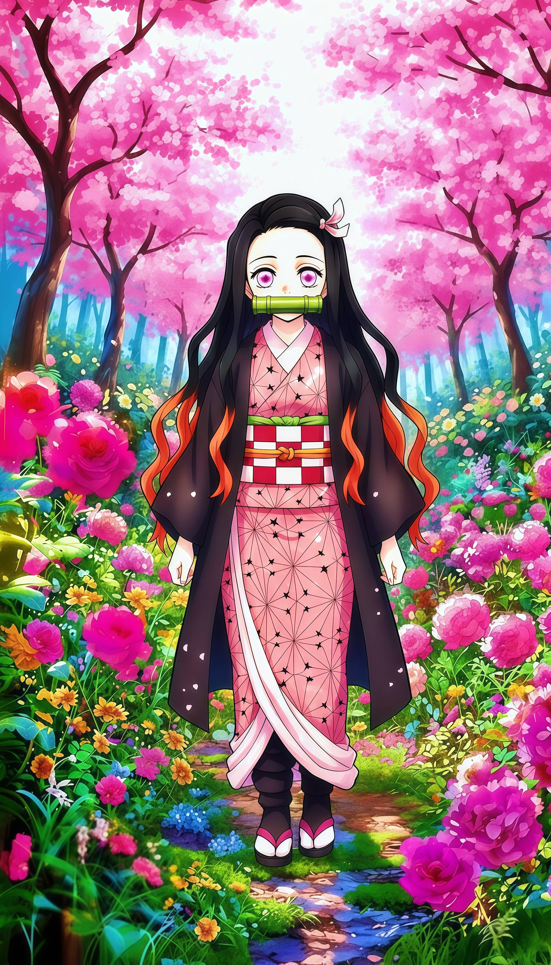 Nezuko Kamado Aesthetic Wallpaper
