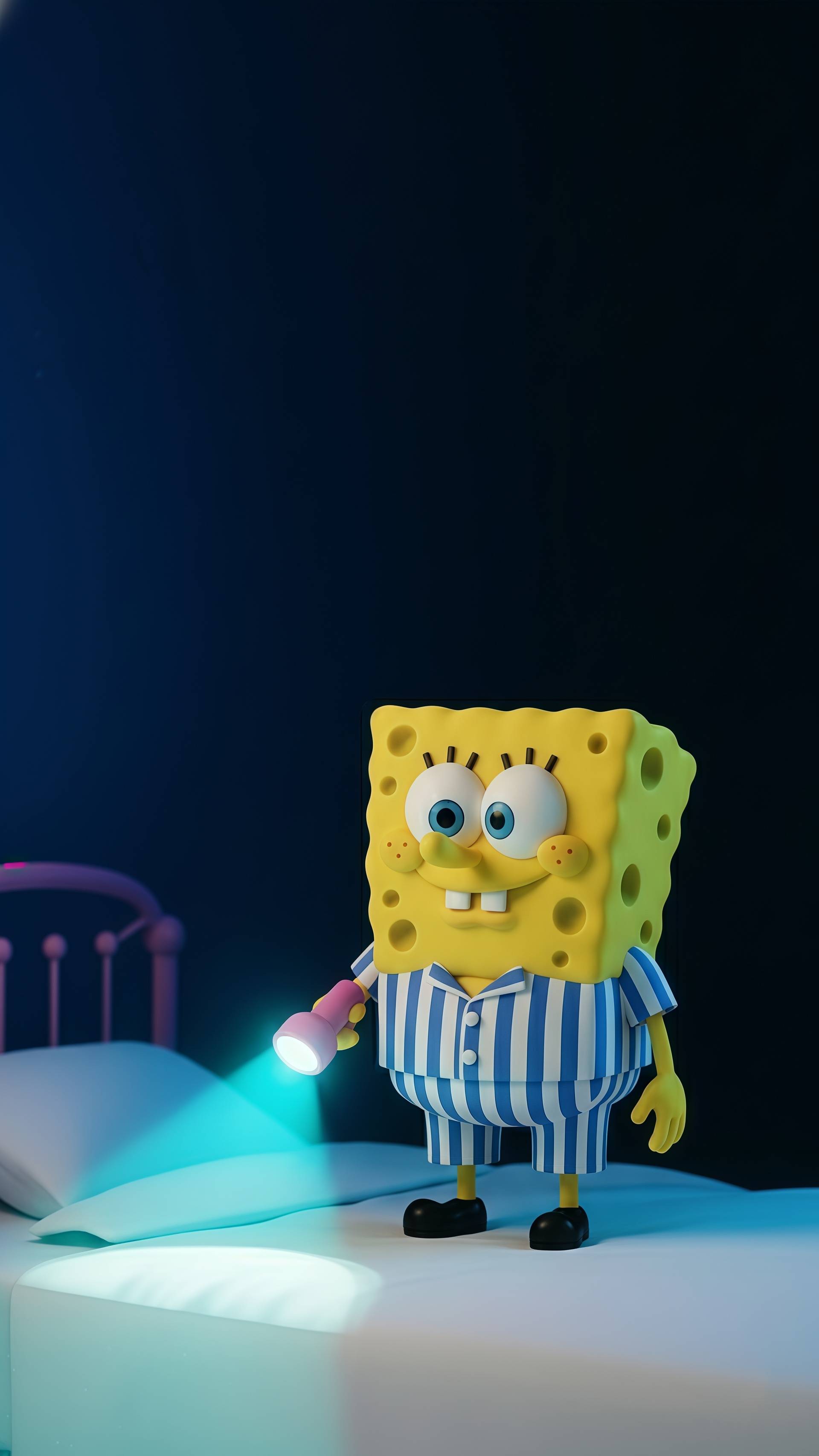 SpongeBob Flashlight Search Live Wallpaper