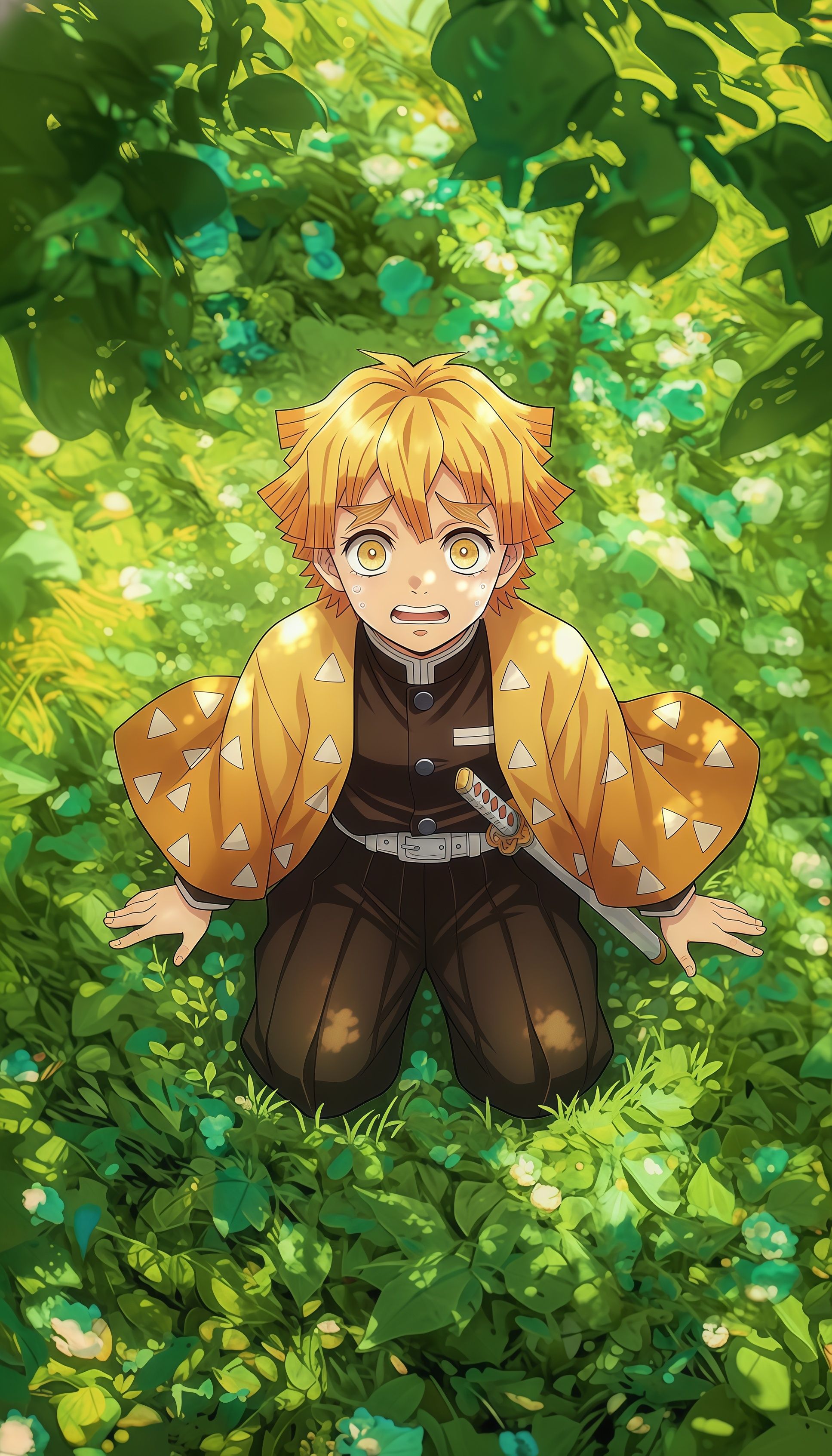 Zenitsu Agatsuma Nature Live Wallpaper