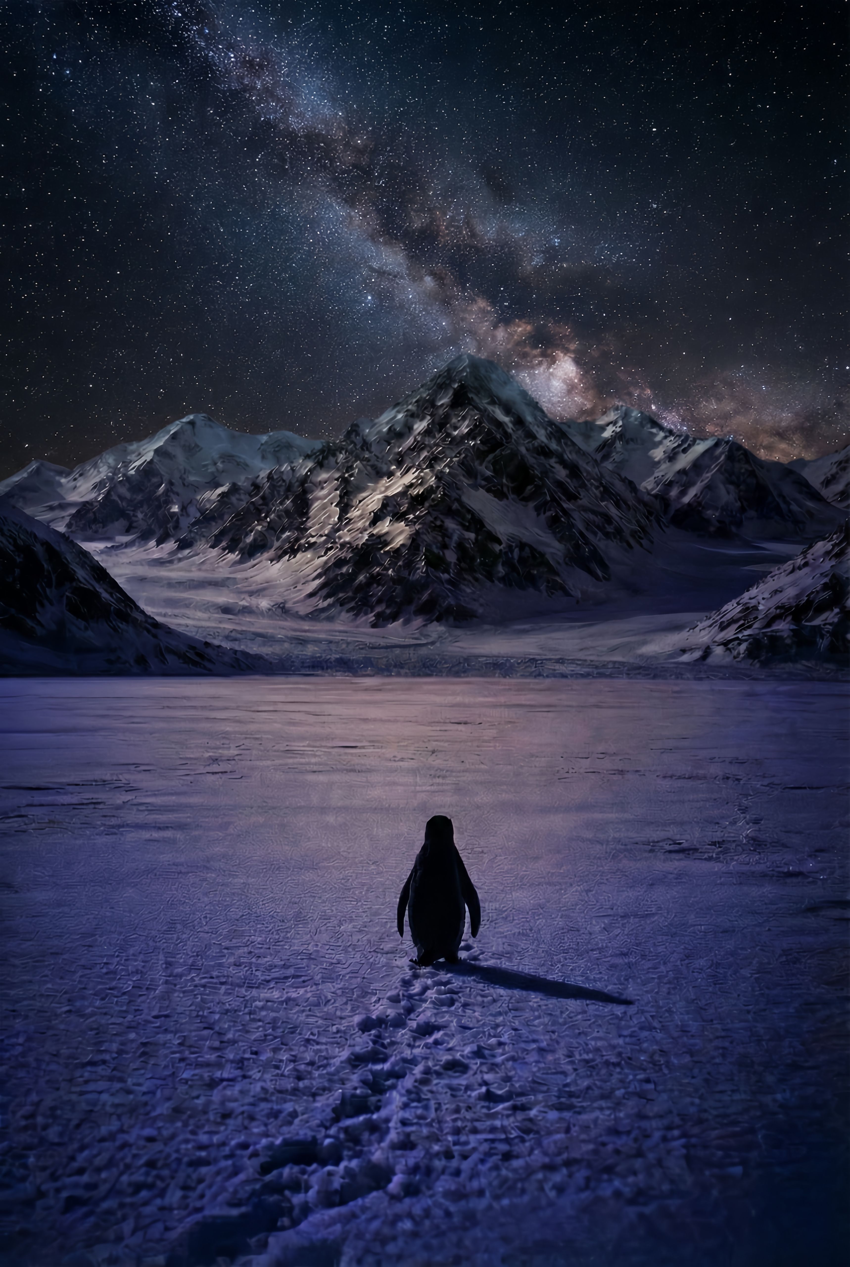 But why Penguin Galaxy Live Wallpaper